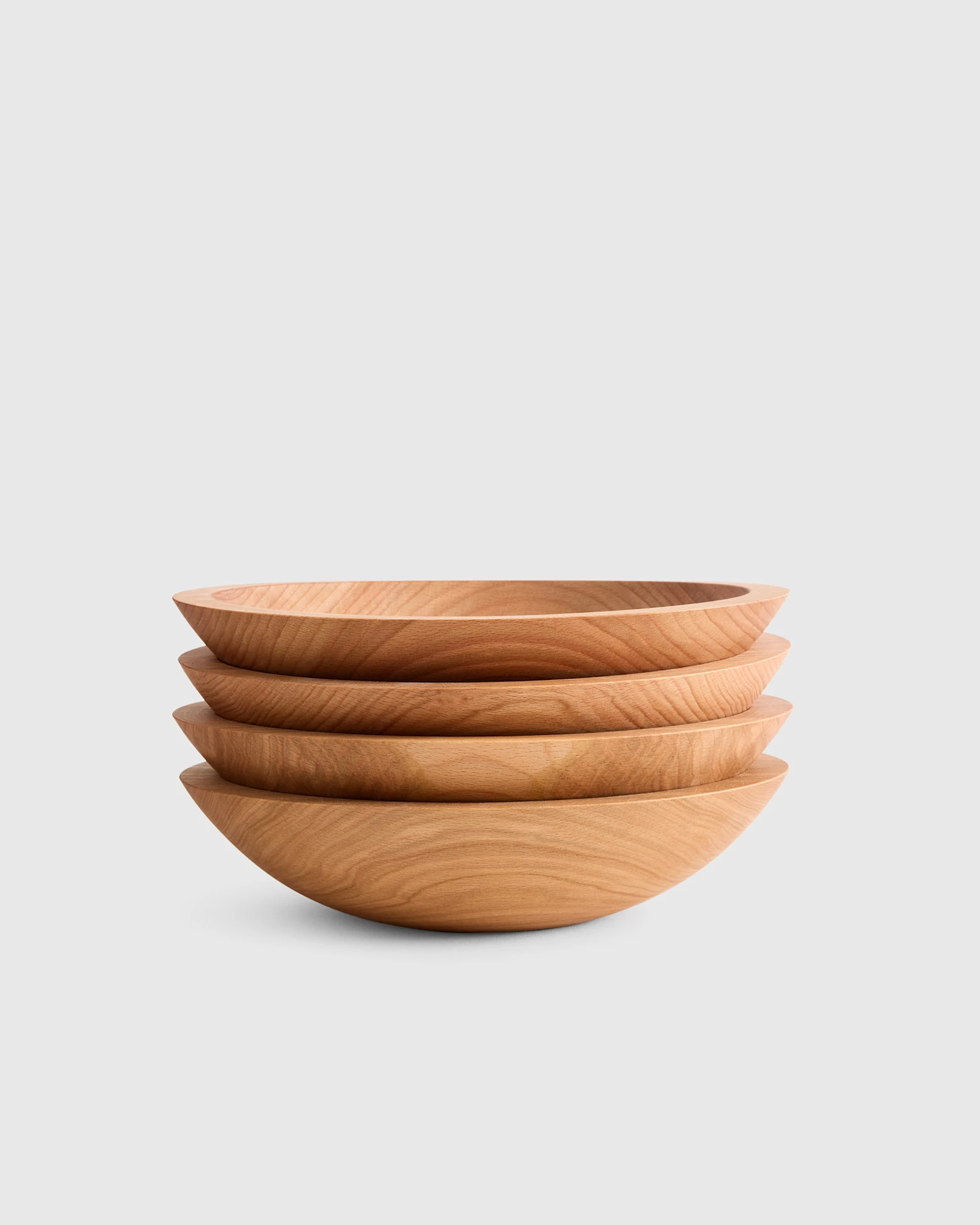 Handcrafted Wooden Bowls, Set of 4