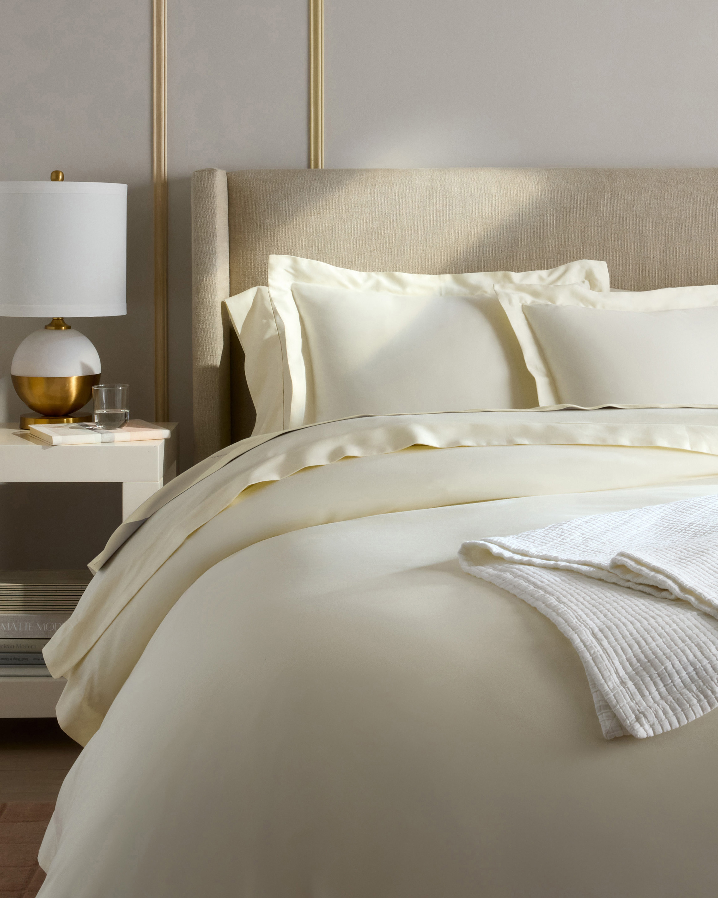Ivory Signature Giza Cotton Sateen Euro Sham