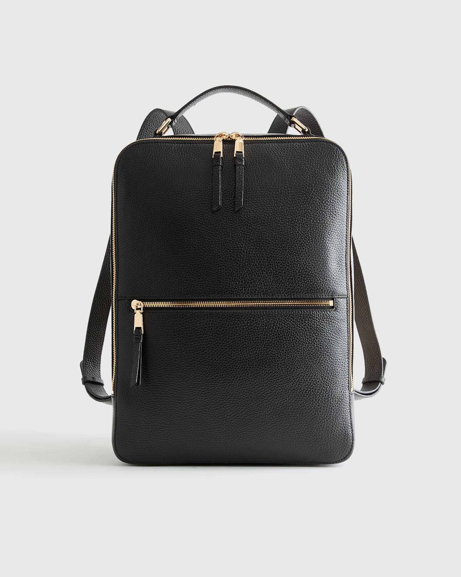 black leather backpack with laptop sleeve Waterproof College Compartment The adjustable shoulder straps ensure a comfortable fit Black Leather Professional Laptop Backpack