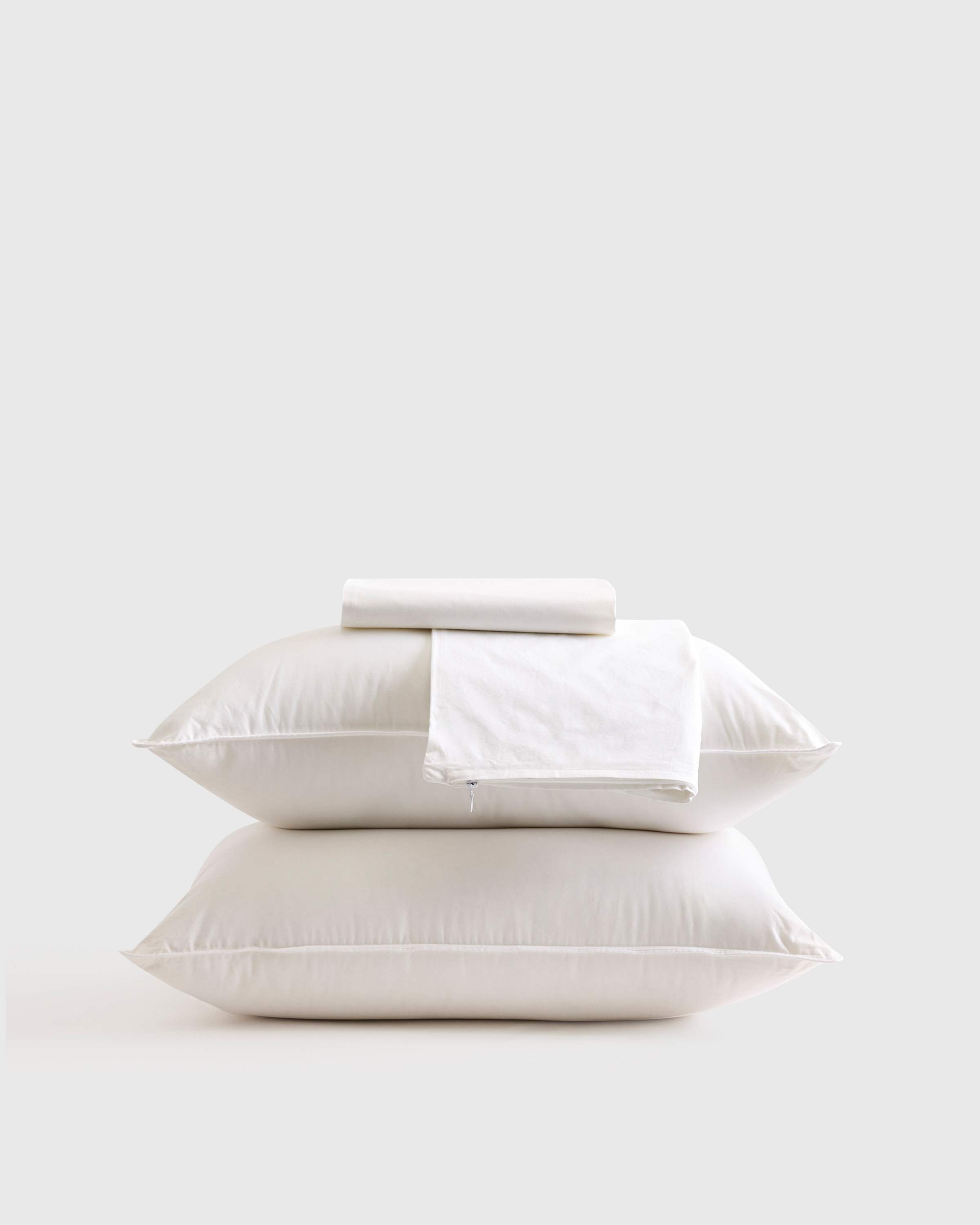 White Luxe Goose Down Pillow Essentials Bundle