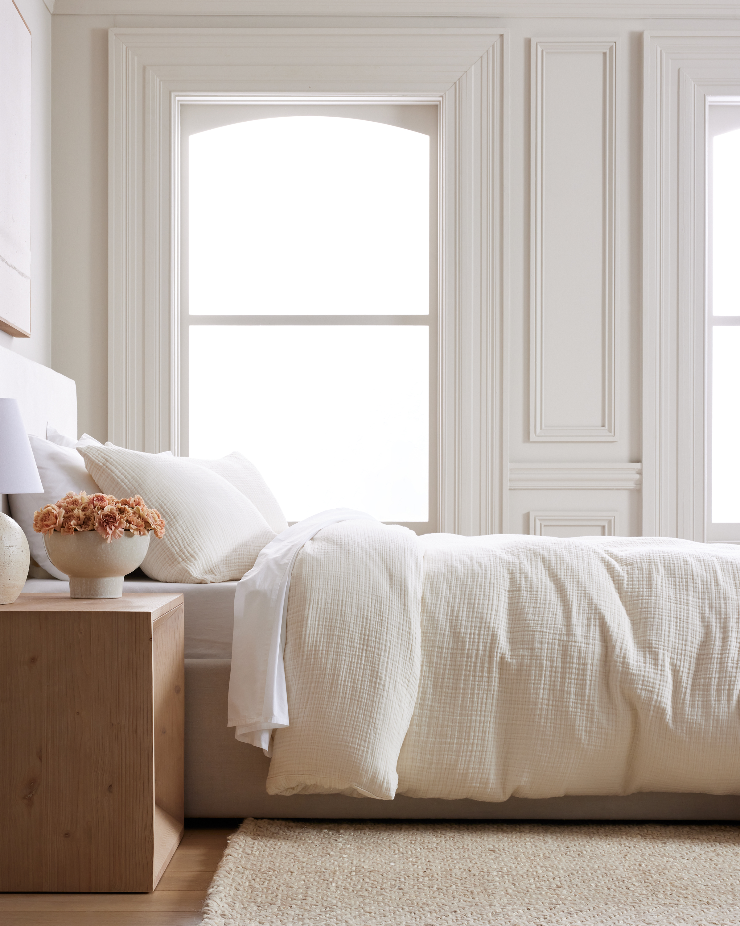 Undyed Organic Airy Gauze Duvet Cover