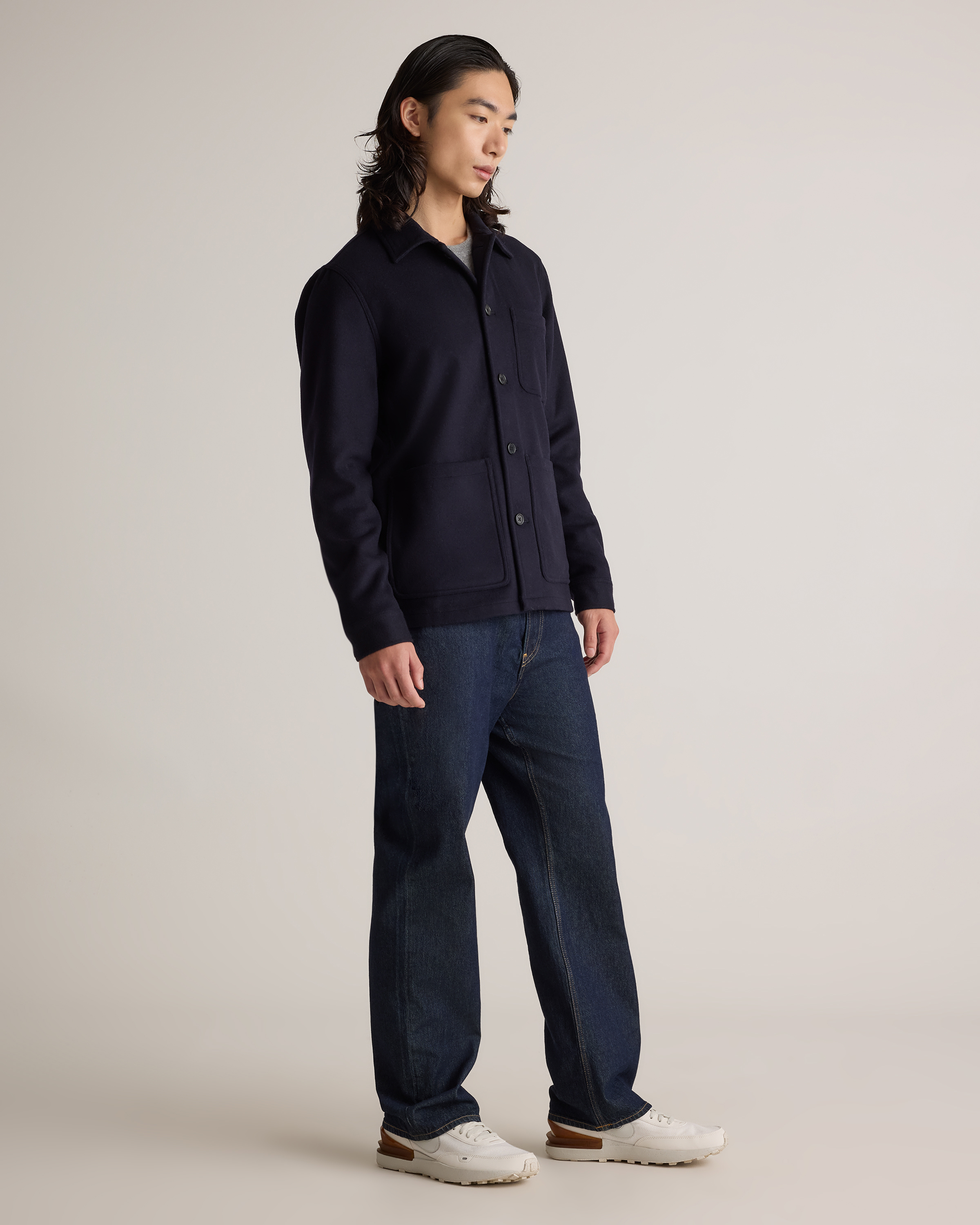ジャケット・アウター loose wool blend soutien collar coat Soutien Collar Coat | UNIQLO US