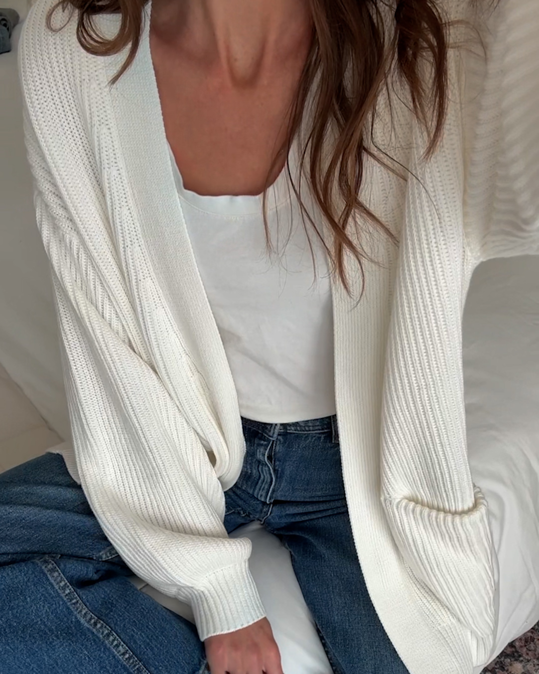 100% Organic Cotton Oversized Cardigan