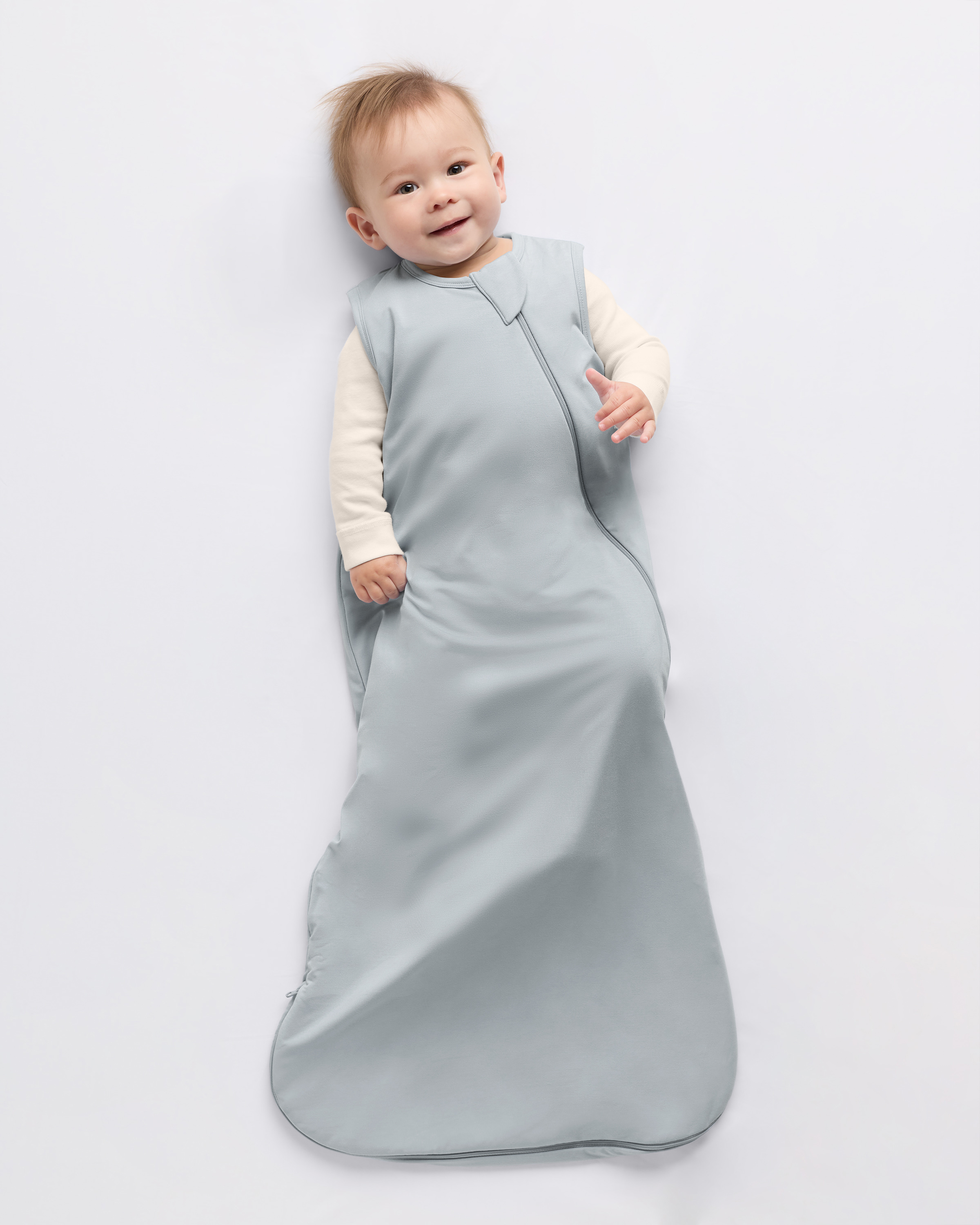 Light Grey Bamboo Sleep Bag 1.5 TOG