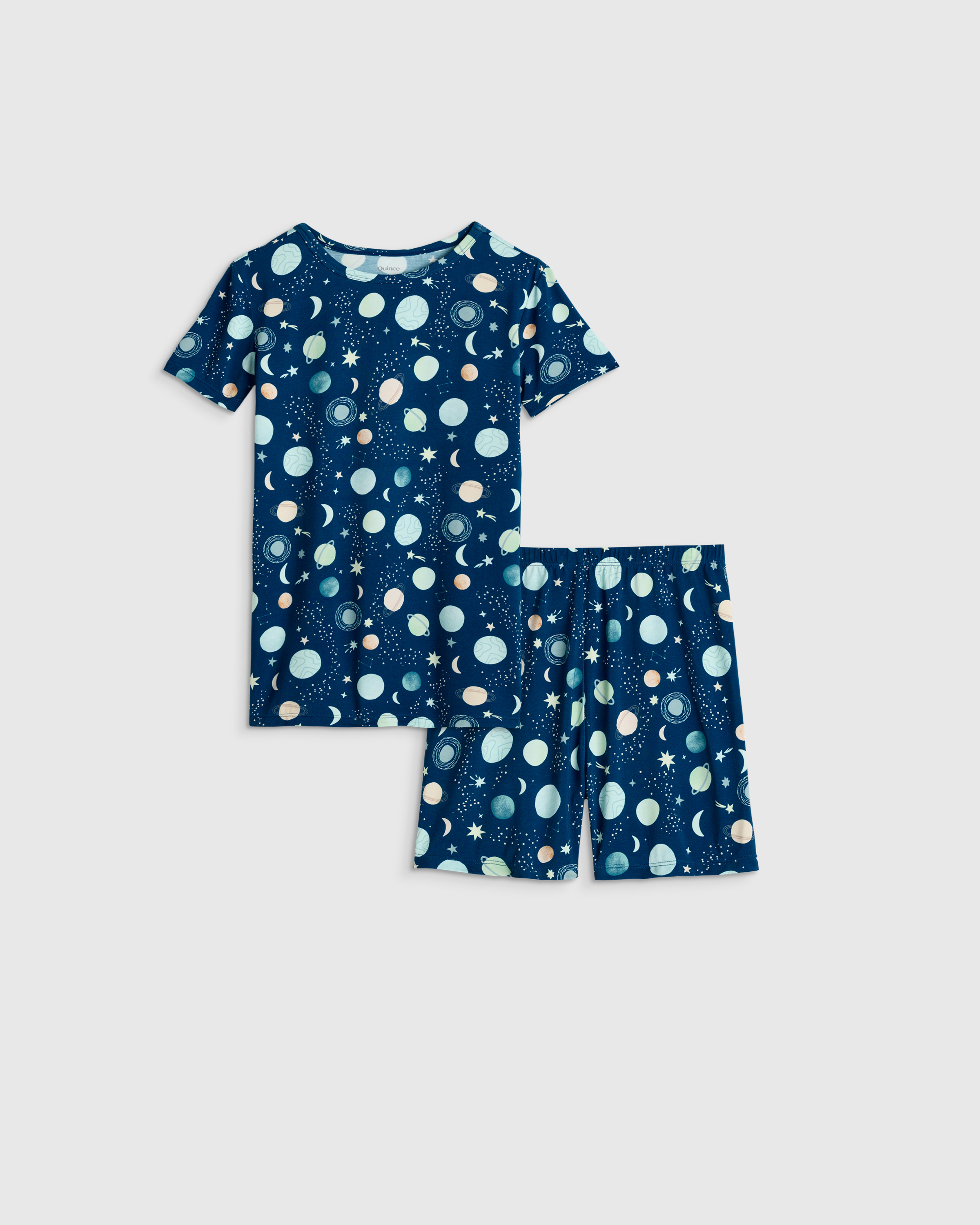 Celestial Dreams Bamboo Short Sleeve and Shorts Pajama Set