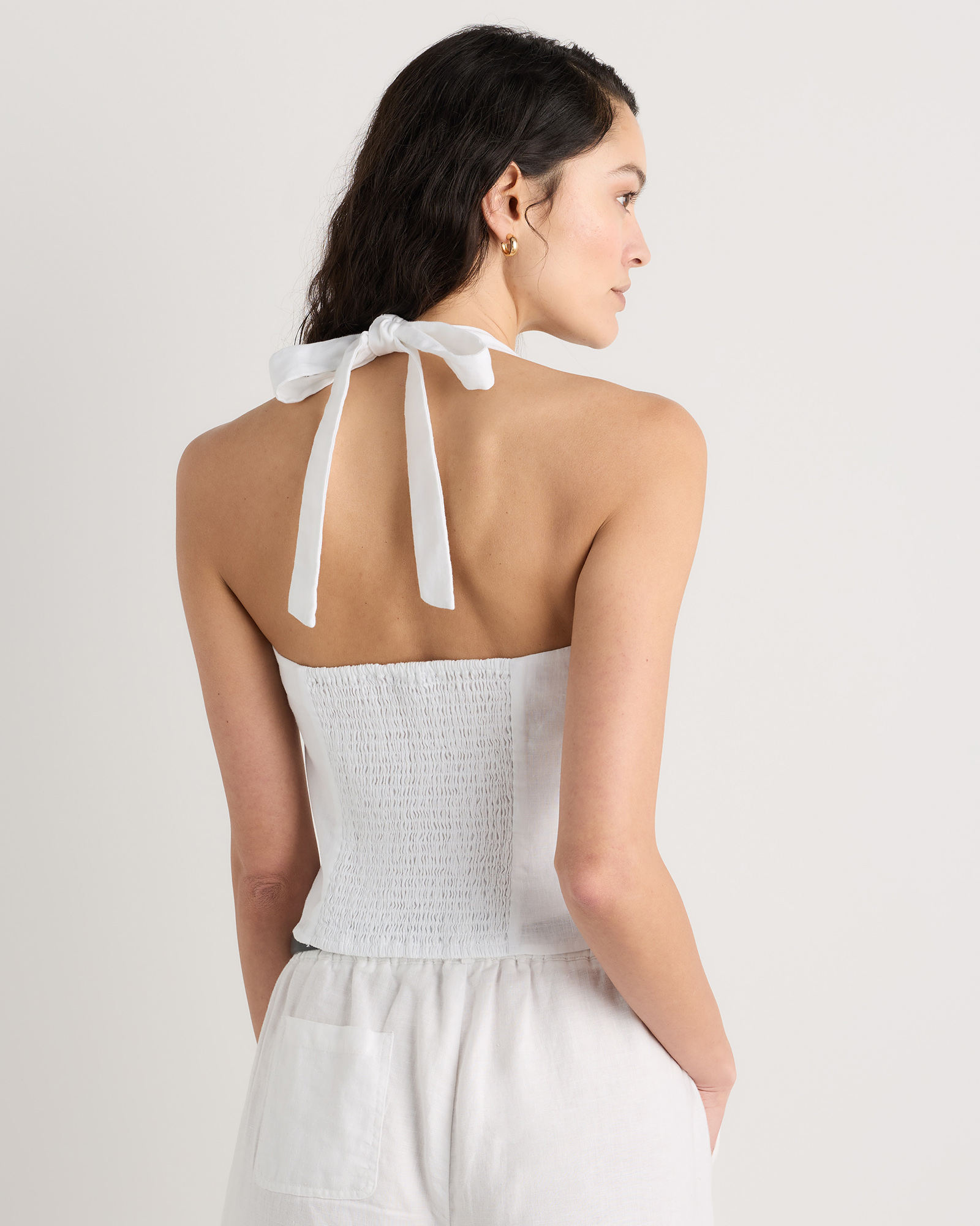 100% European Linen Tank