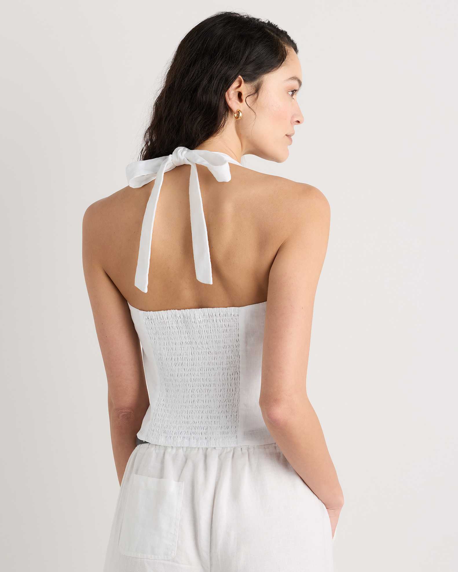 100% European Linen Tank