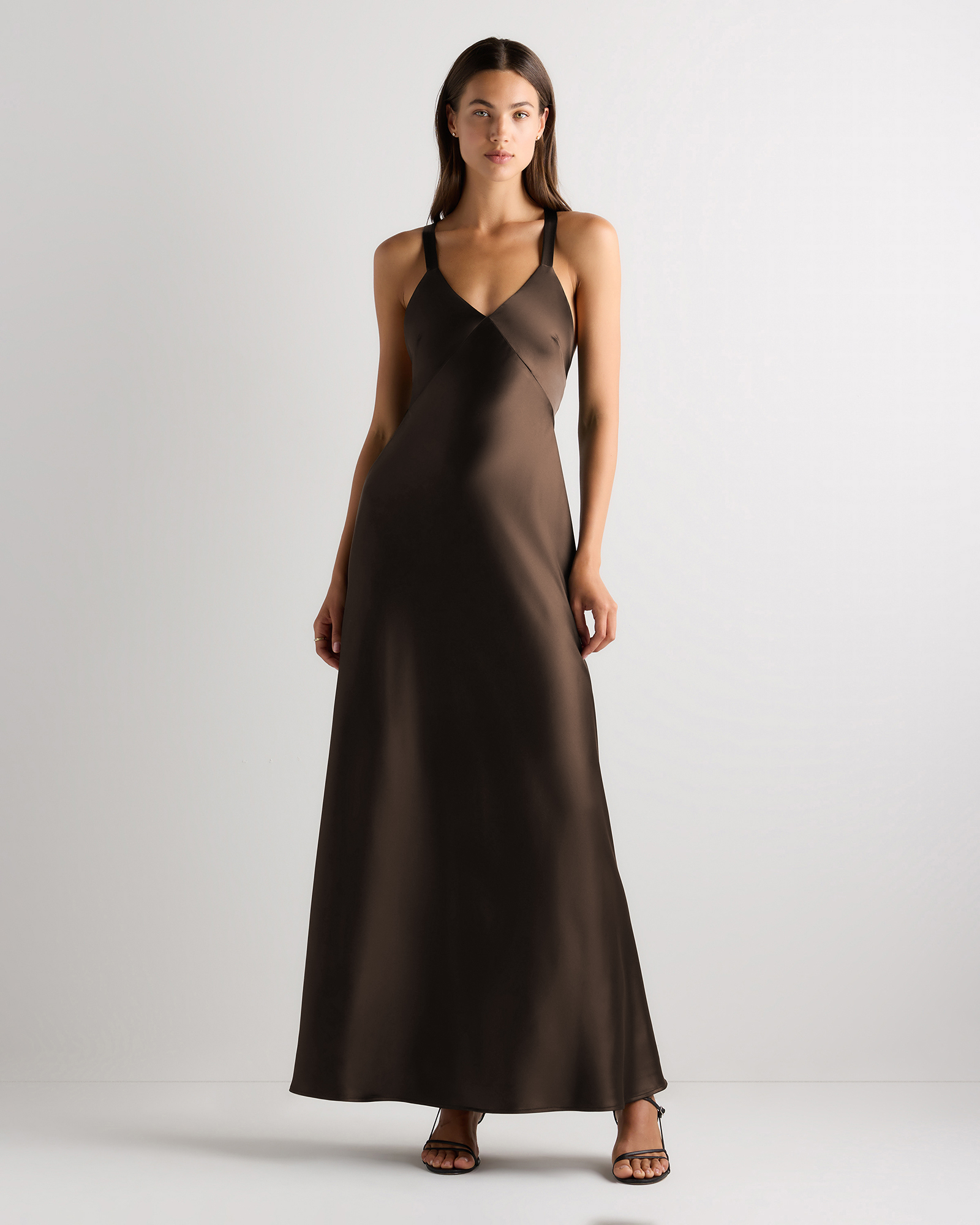 Hot Fudge Bianca Stretch Satin Dress