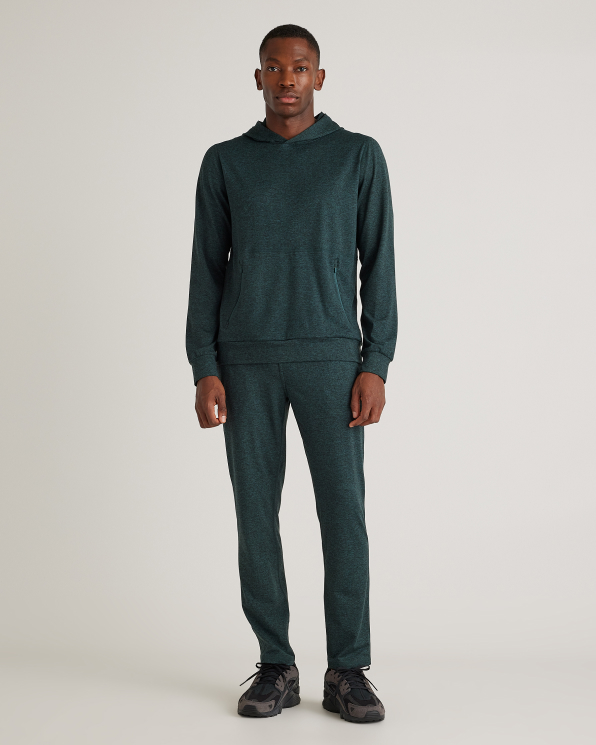 Heather Green Flowknit Performance Hoodie