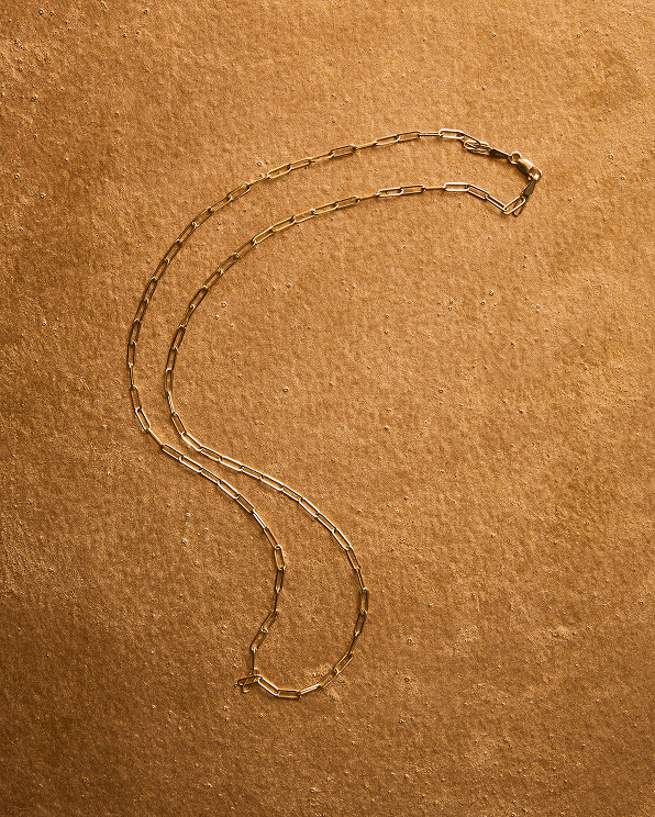 Yellow Gold 14K Gold Paperclip Chain Necklace