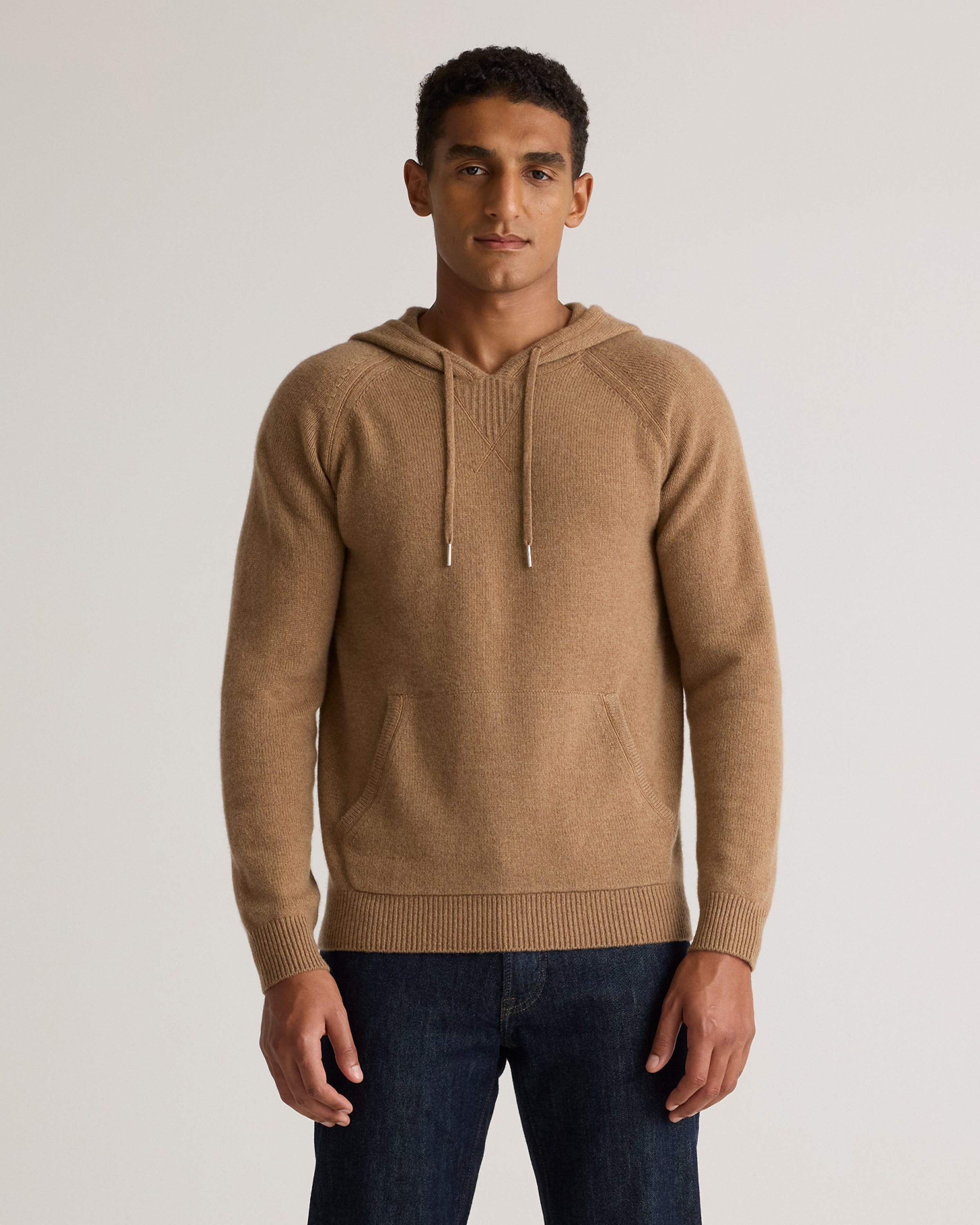 Teak Mongolian Cashmere Pullover Hoodie