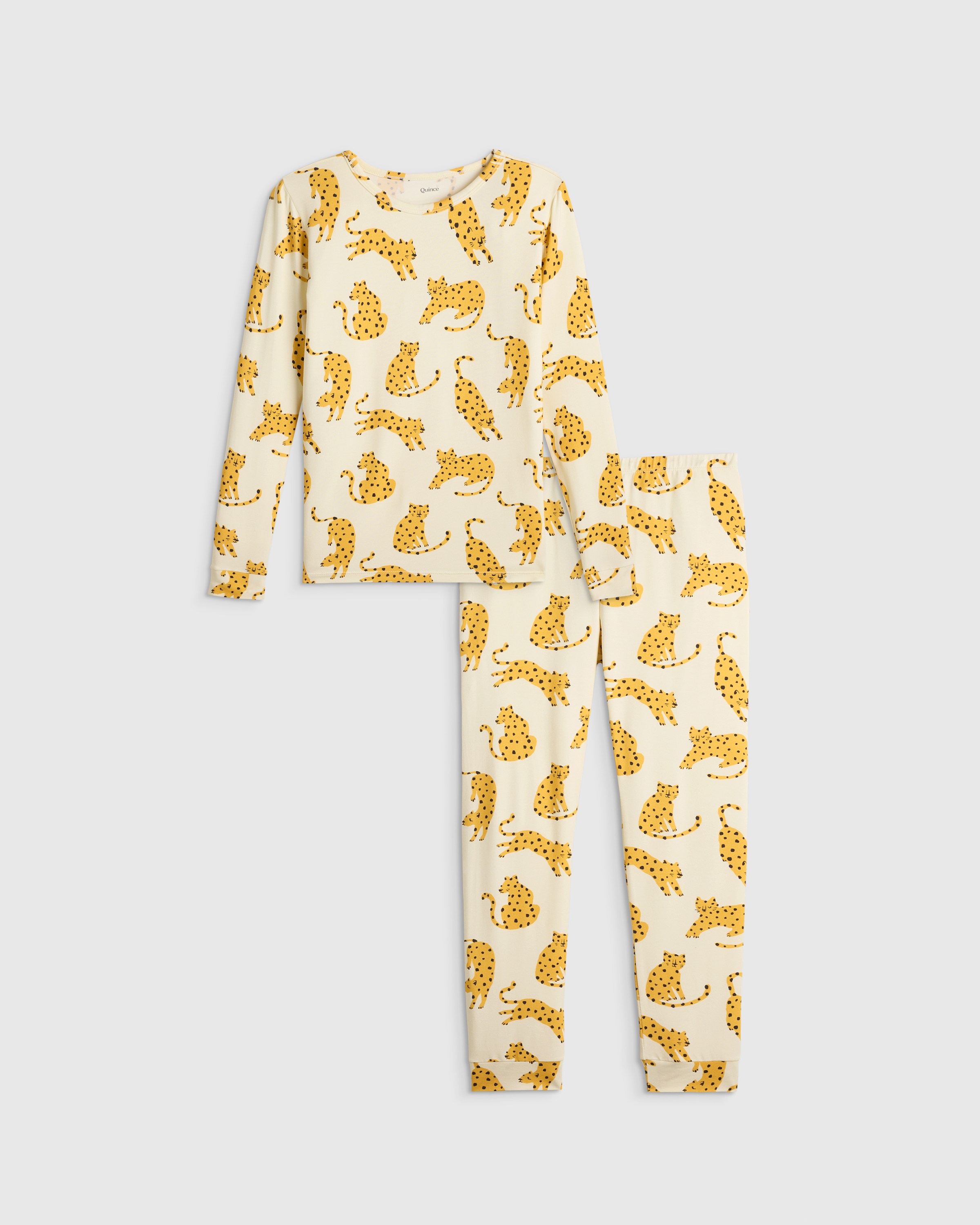 Jungle Cats Bamboo Long Sleeve and Pant Pajama Set