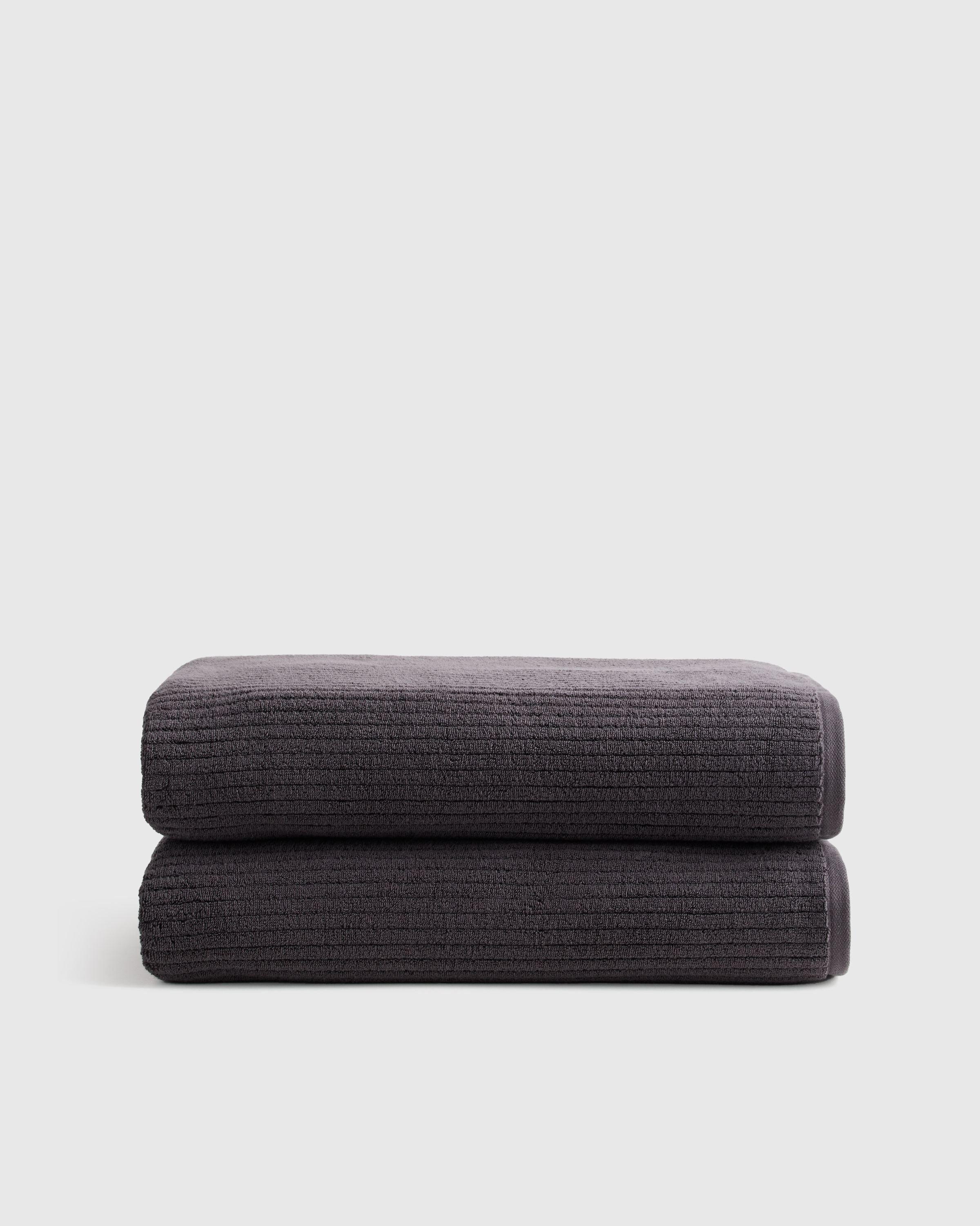 Ribbed Organic Turkish Cotton Bath Sheet (Set of 2)