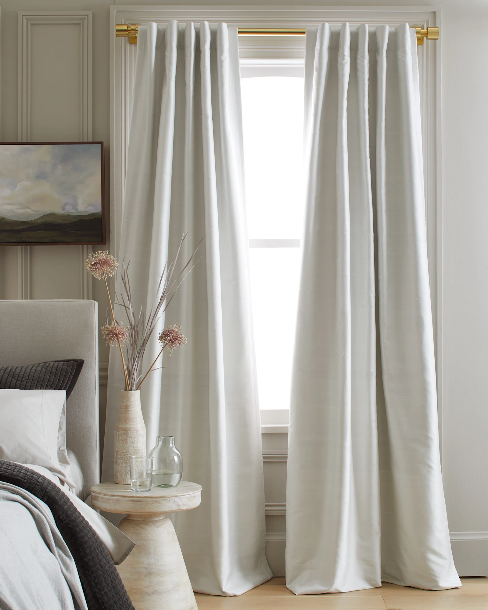 Silk Dupioni Room Darkening Curtain