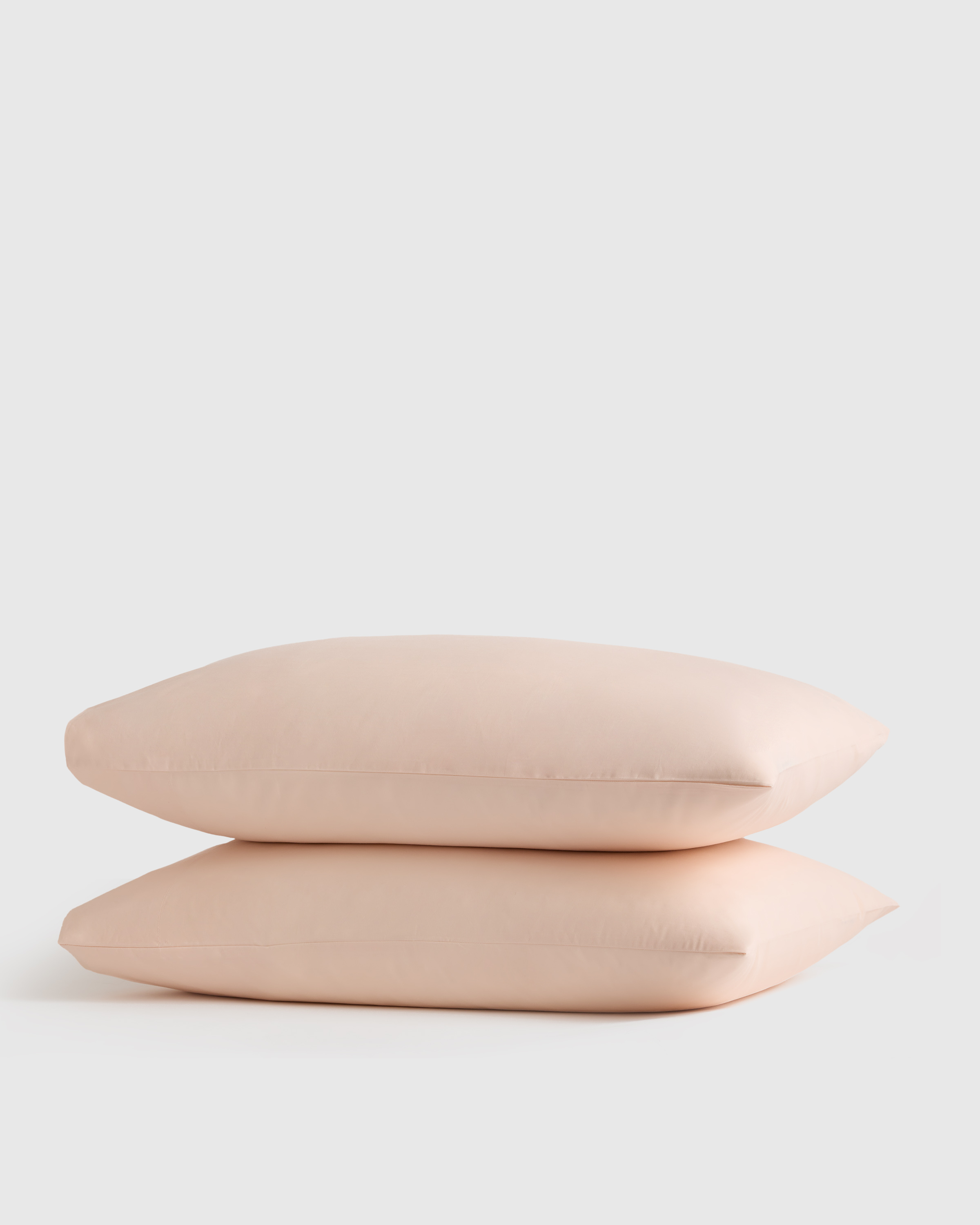 Soft Pink Organic Crisp Percale Pillowcase Set