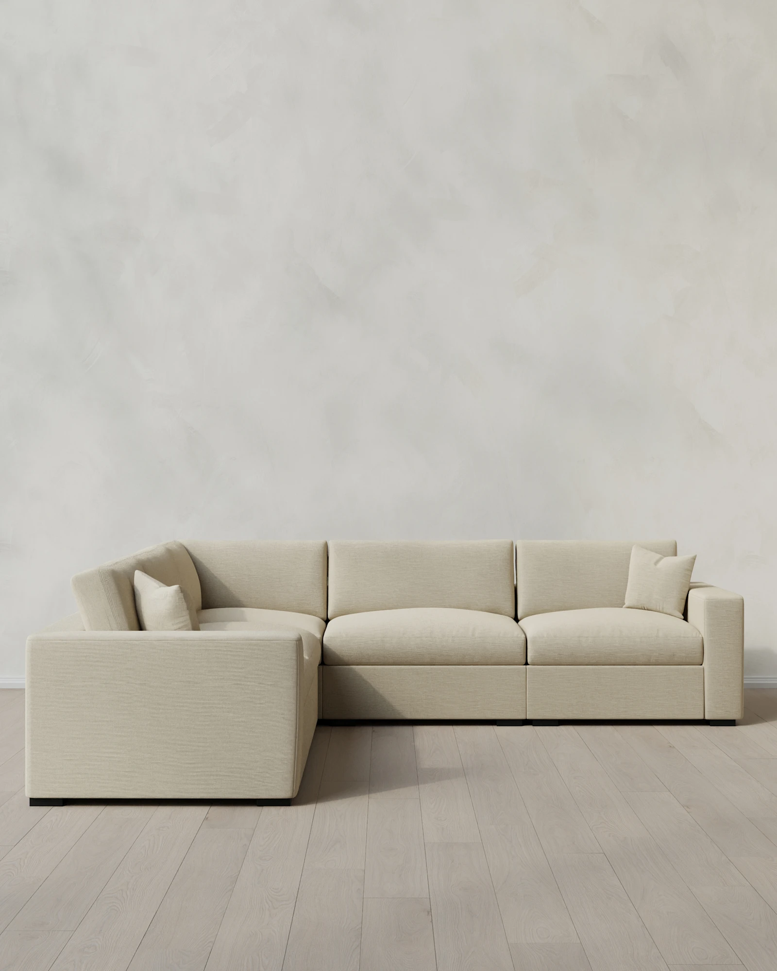 Oasis 5-Piece L Sectional in Performance Linen
