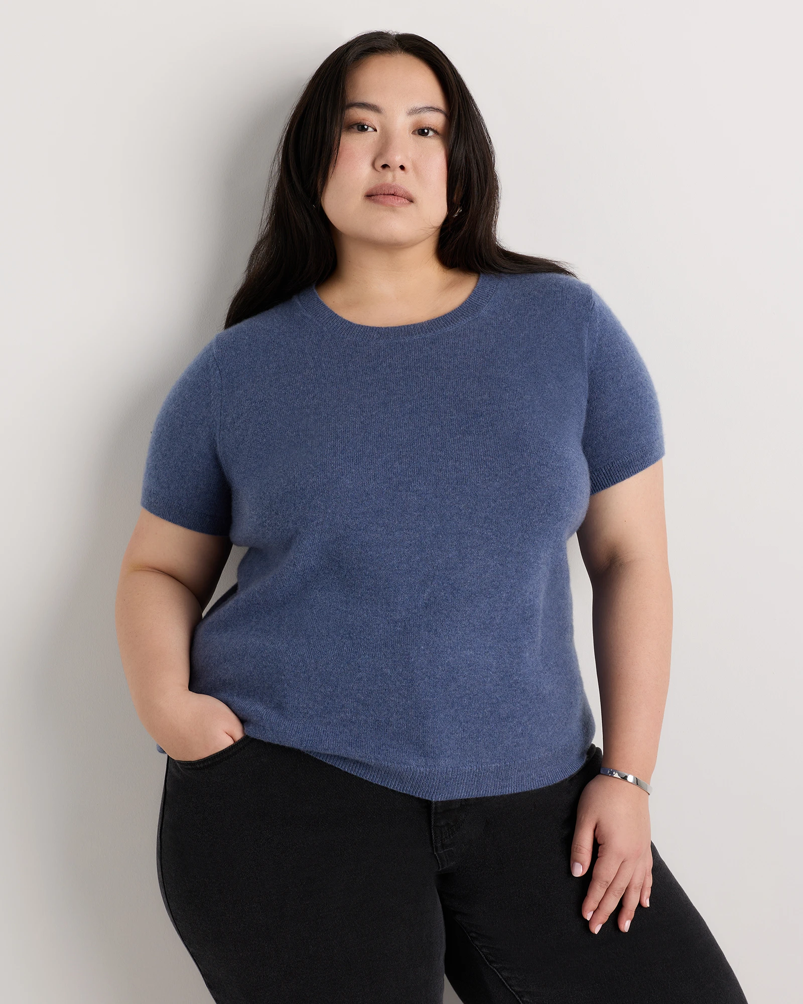 Mongolian Cashmere Tee - Plus Size