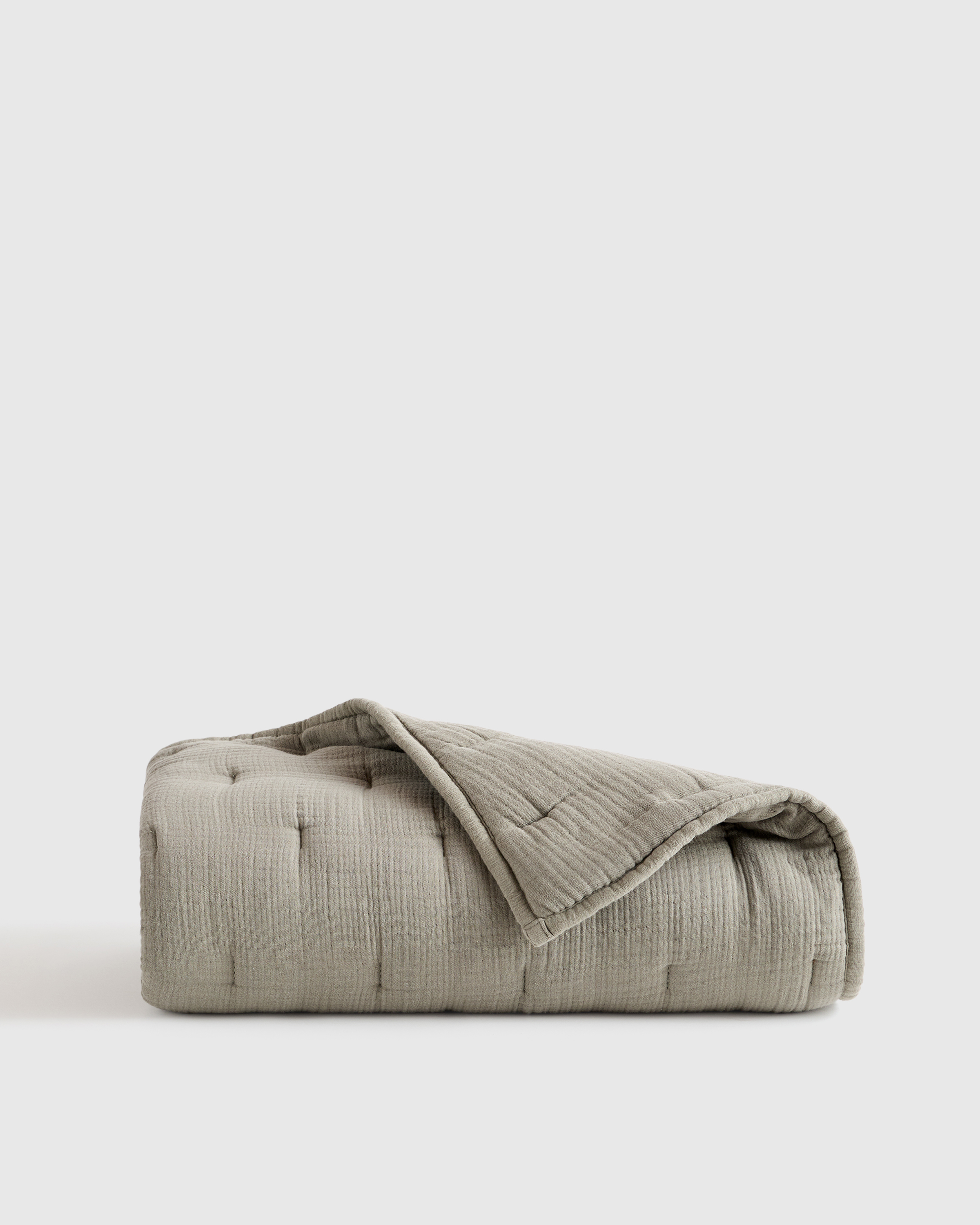 Dried Sage Organic Airy Gauze Toddler Quilt 