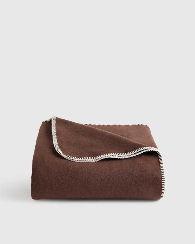 Espresso Luxury Fleece Bed Blanket