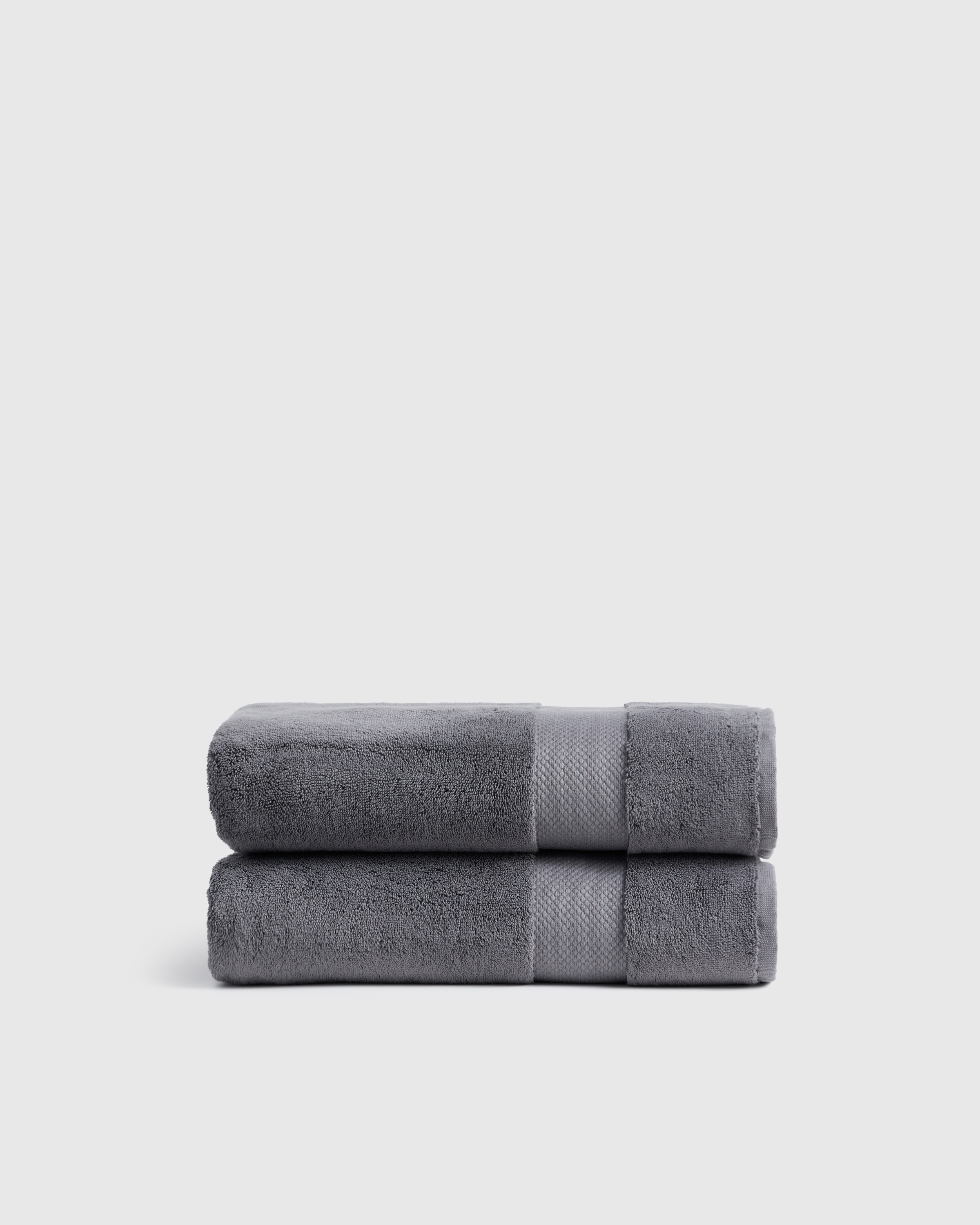 Slate Turkish Ultra Plush Bath Towel (Set of 2)