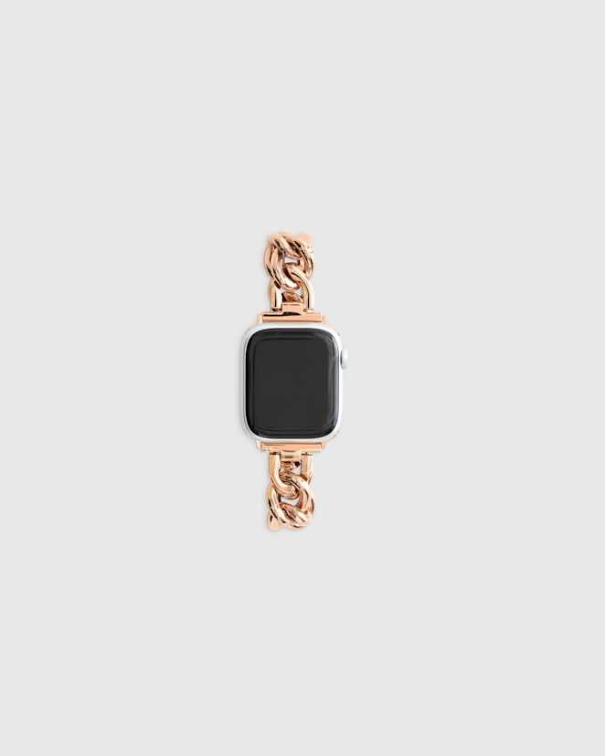 Croc-Embossed Leather Apple Watch Band