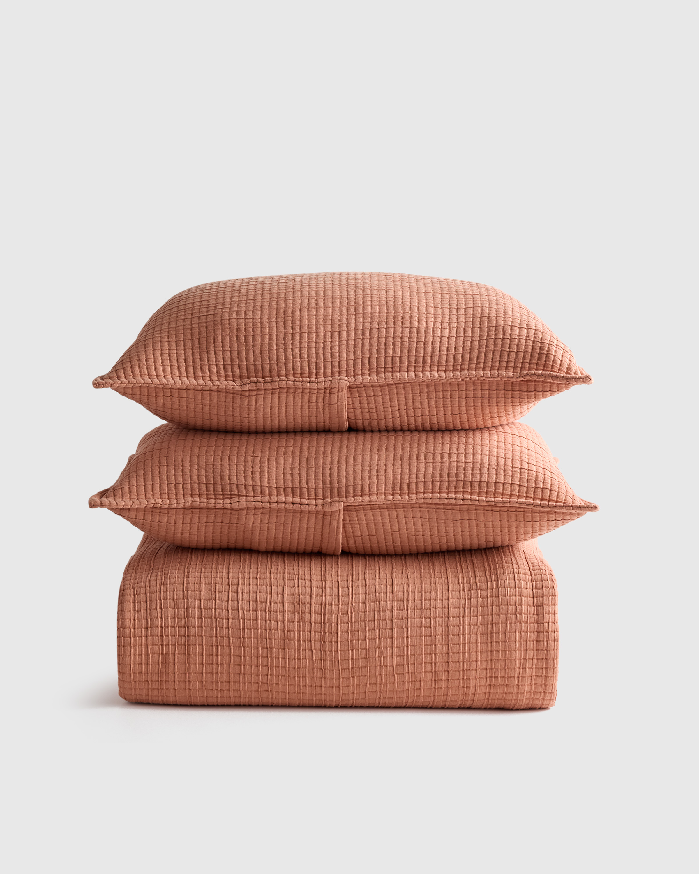 Sedona Organic Ribbed Cotton Coverlet Set