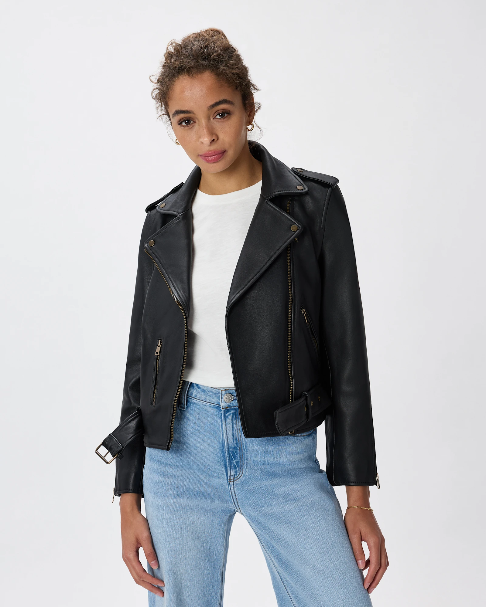 Women's 100% Leather Motorcycle Jacket