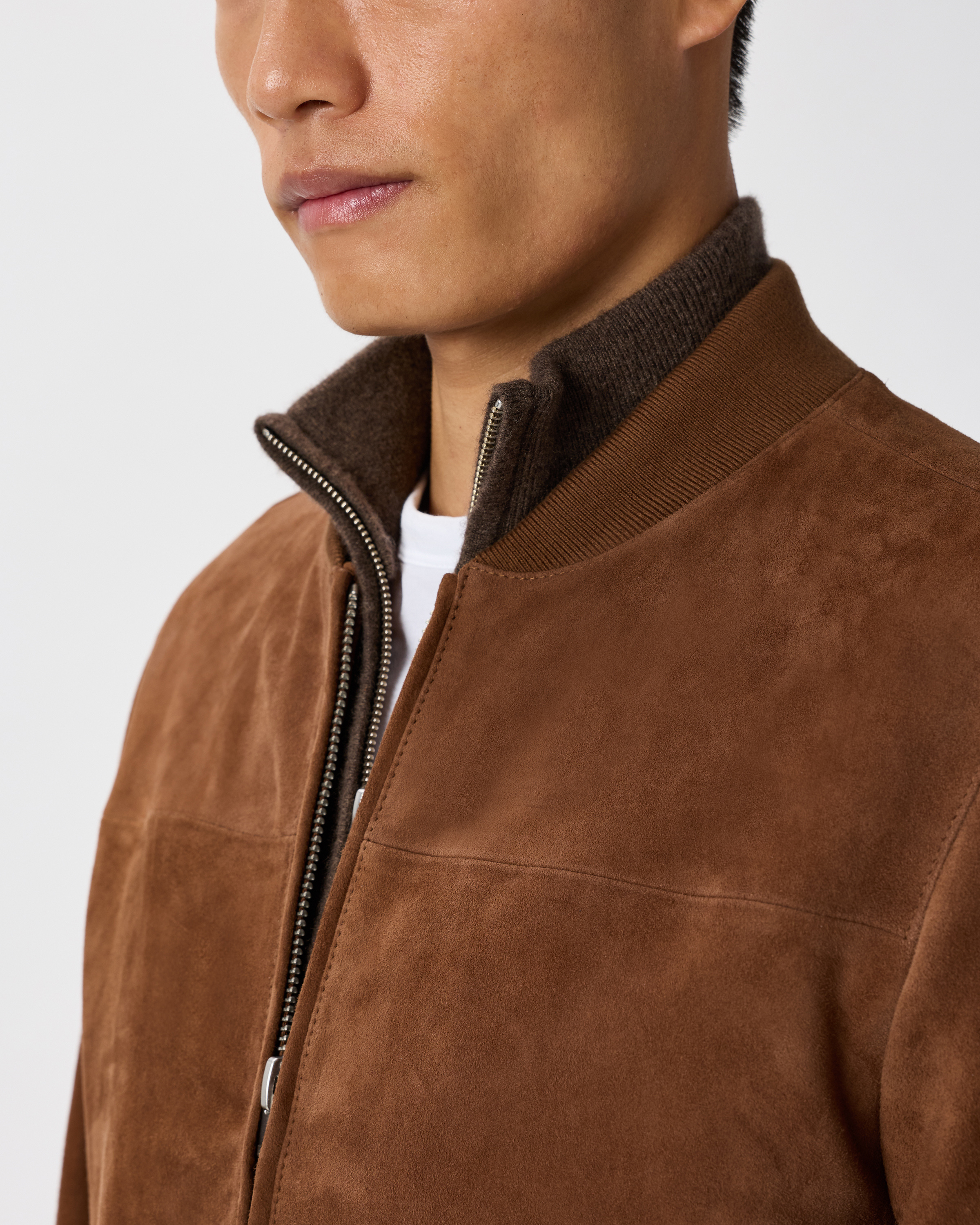 100% Suede Bomber Jacket