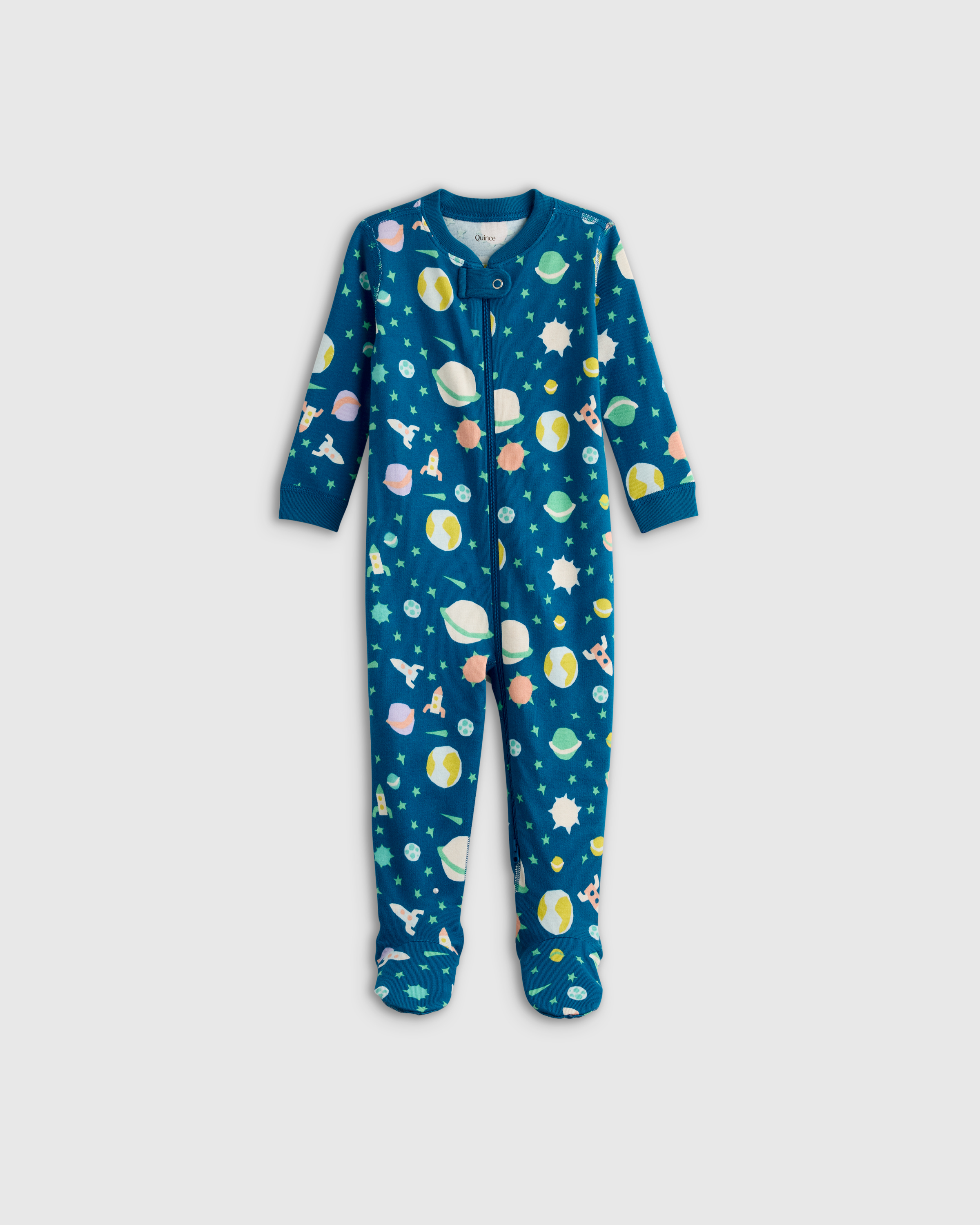 Planets 100% Organic Cotton Footie Pajama