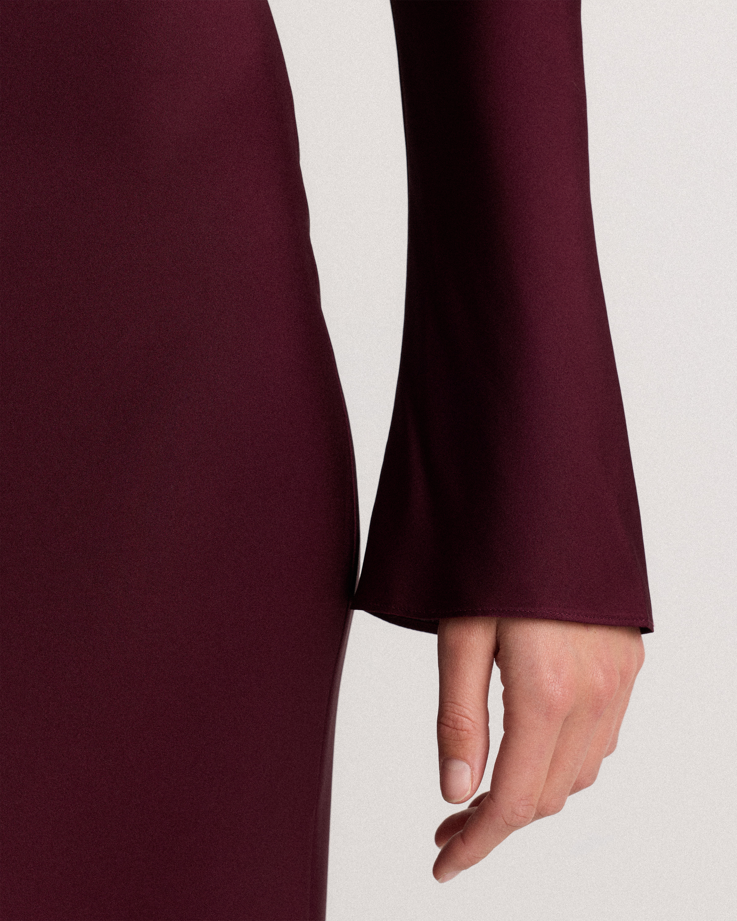 chinese dress ladies Mattie Long Sleeve Maxi Dress - Plum