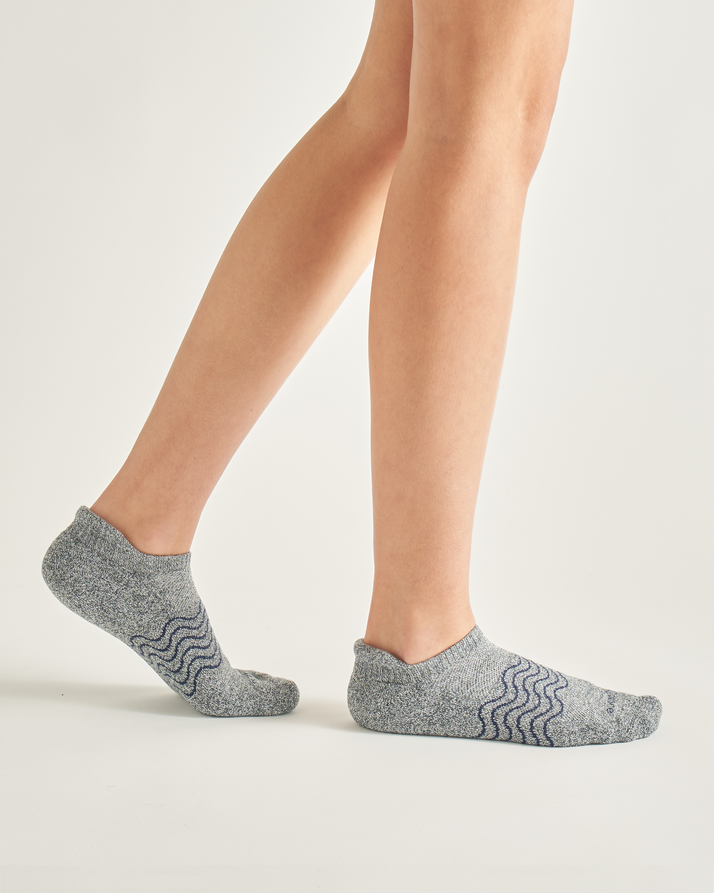 Organic Marl Ankle Socks (4-pack) 1 LG