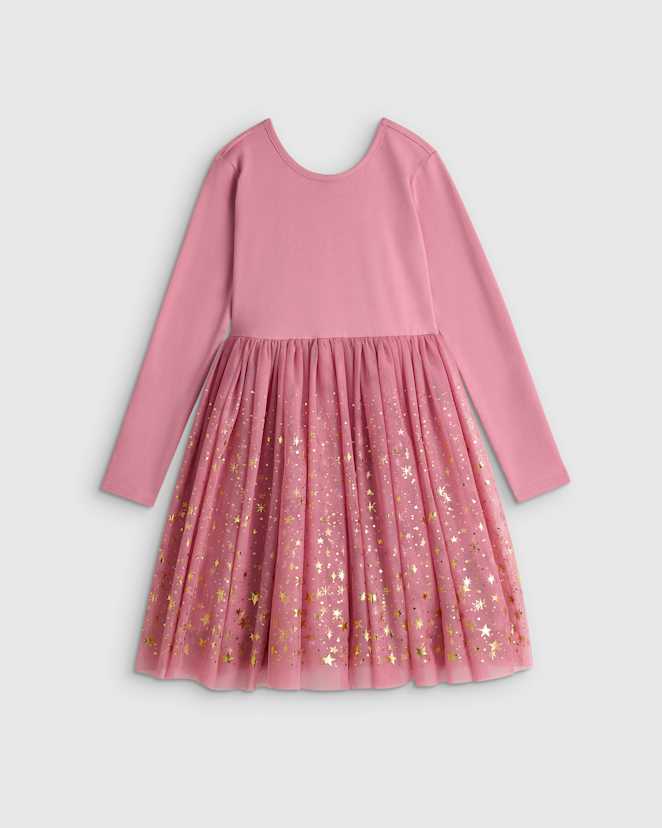 Fairytale Pink Shimmer Tulle Dress