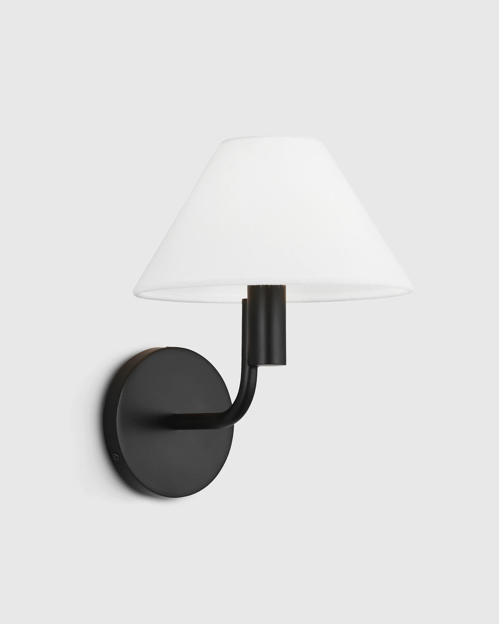Contemporary Sconce with Linen Shades