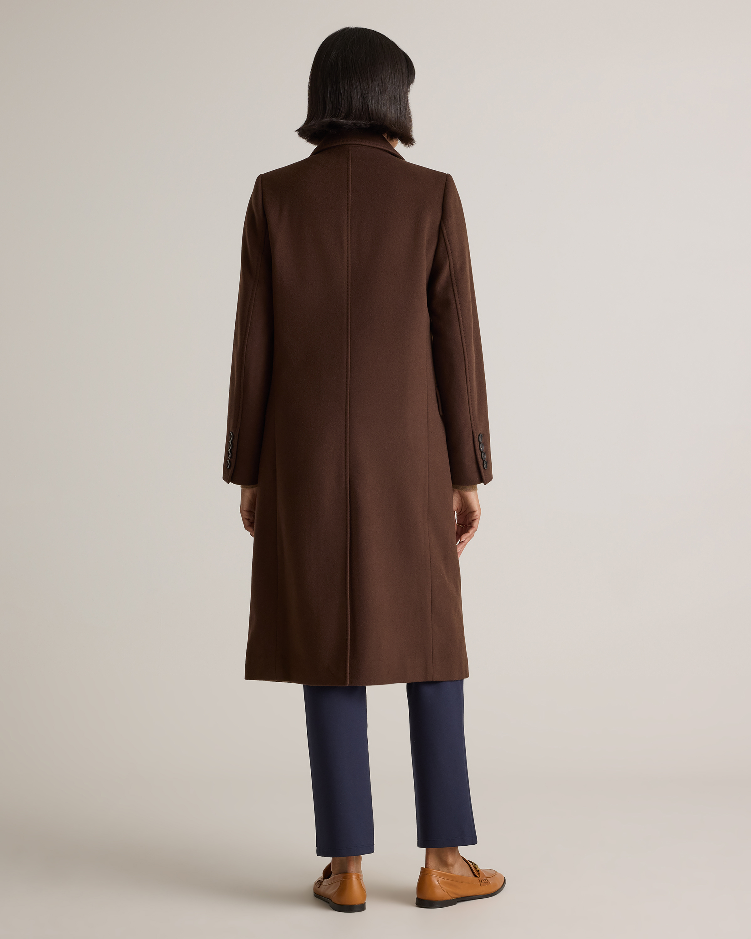 ジャケット・アウター laubeblanc Double-breasted Wool coat Double-breasted Wool coat – L'AUBE BLANC