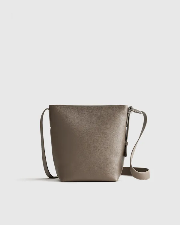 Claire Leather Bucket Crossbody