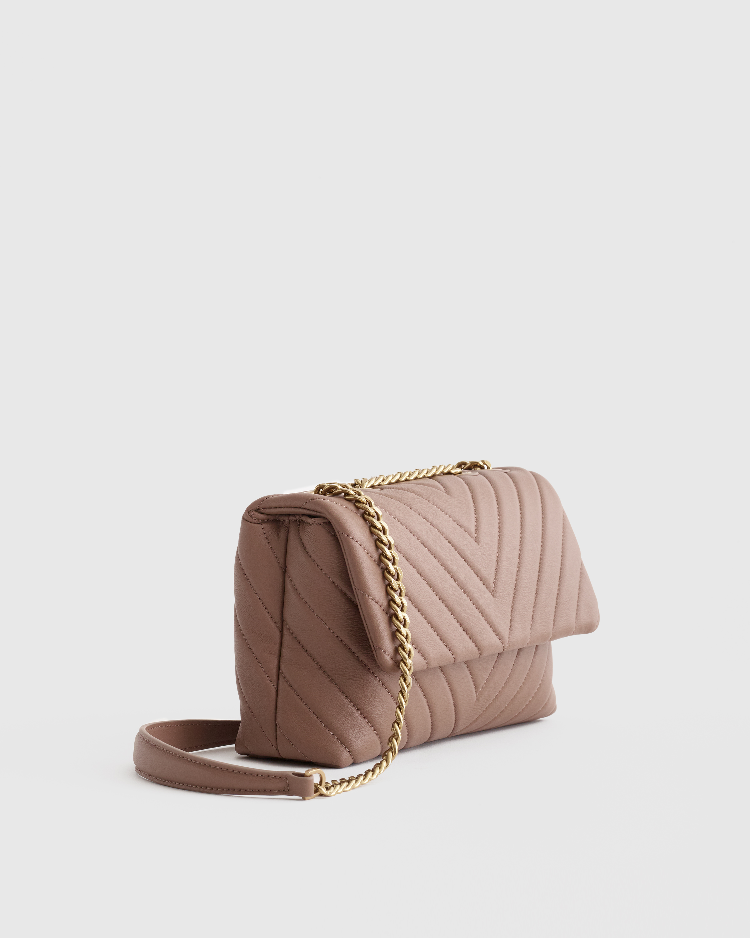 Italian Leather Quilted Convertible Crossbody