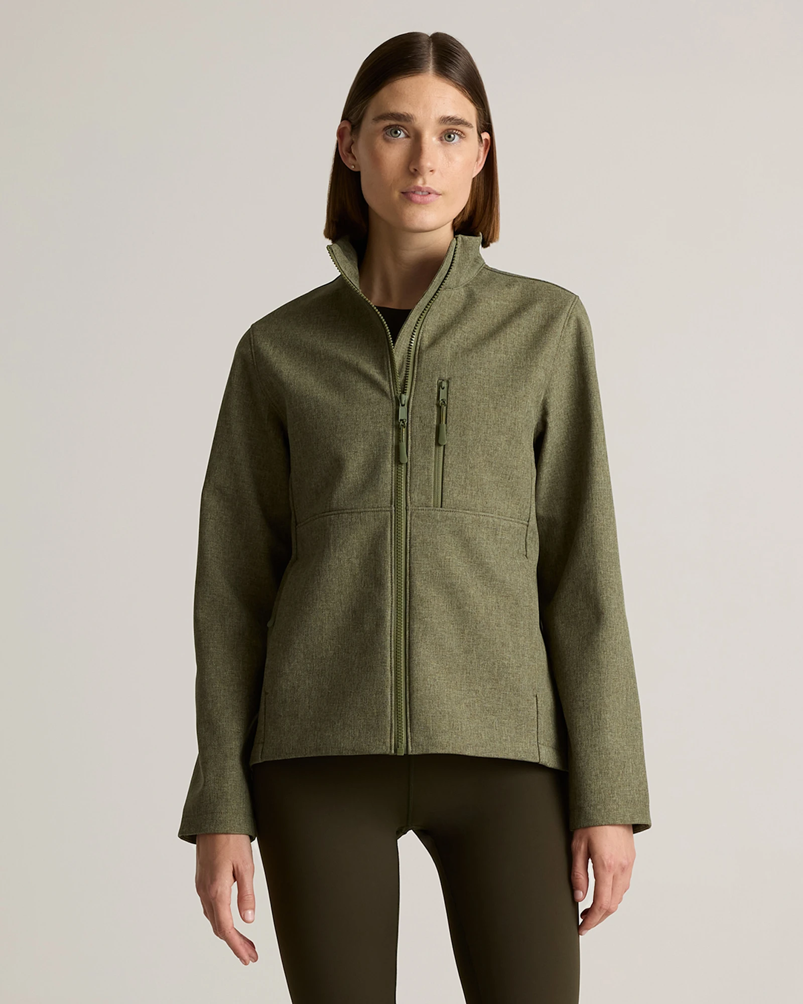 Softshell Fleece-Lined Full-Zip Jacket