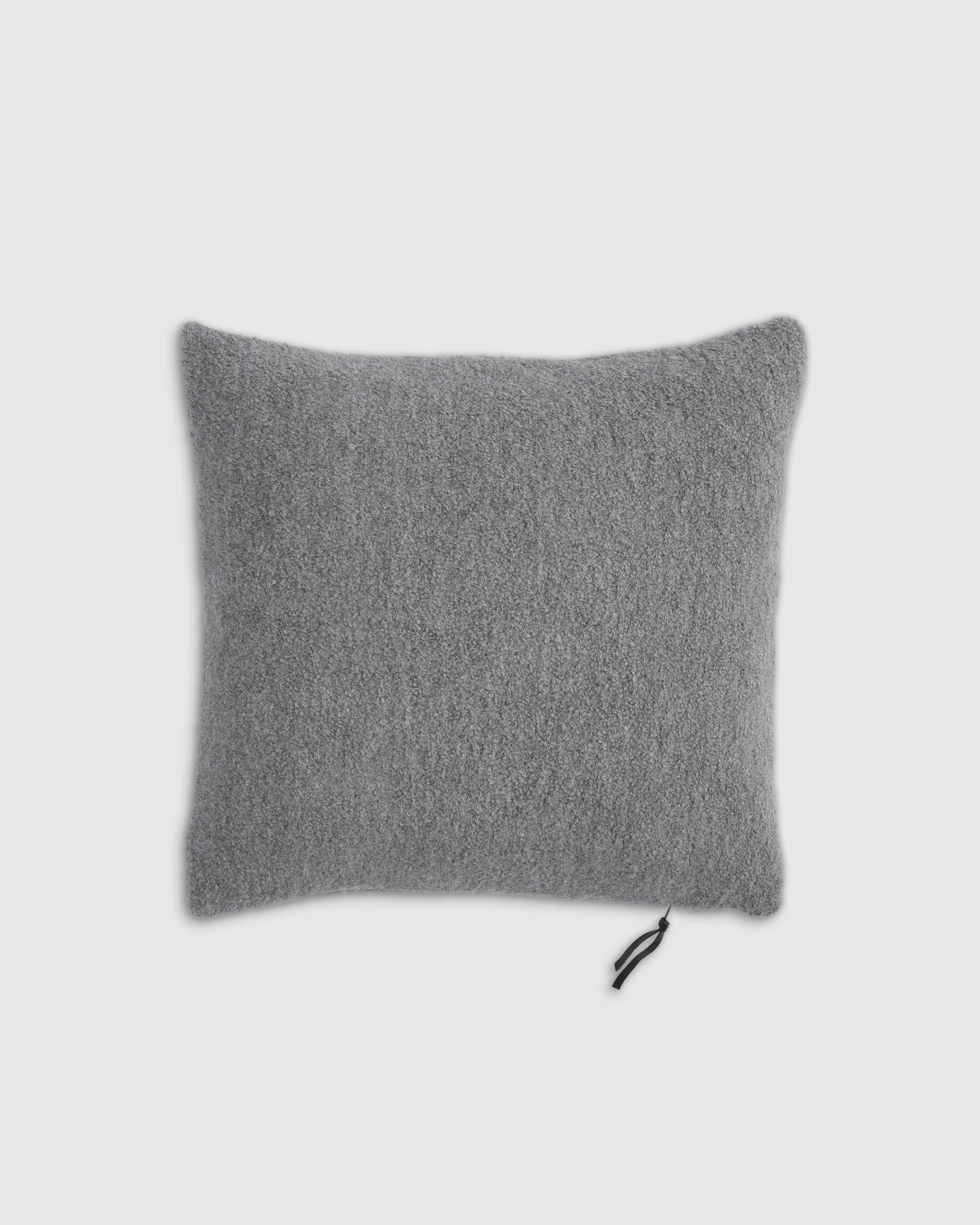 Heather Grey Alpaca Boucle Pillow Cover