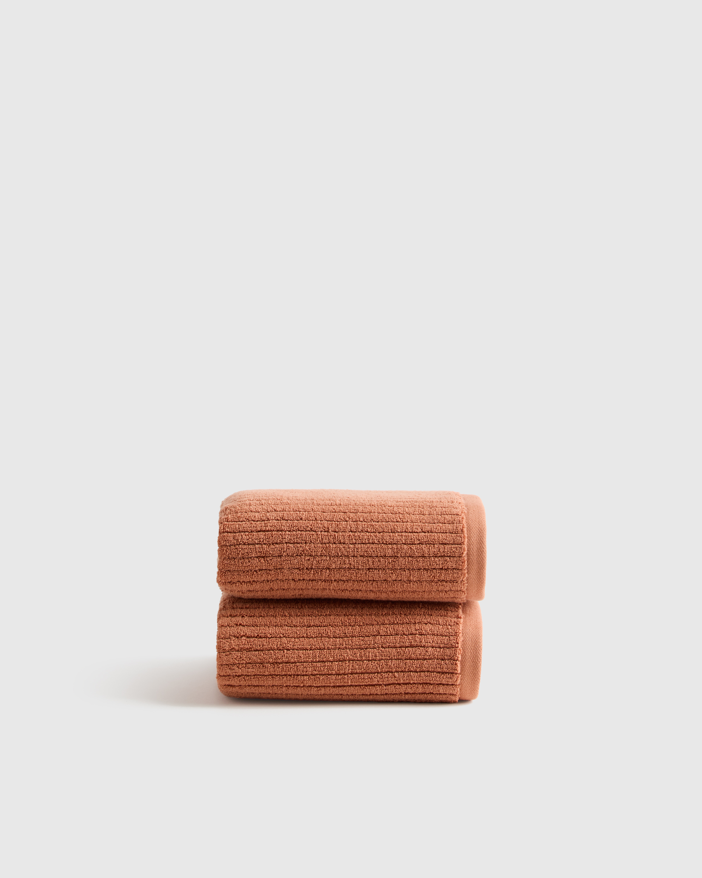Ribbed Organic Turkish Cotton Hand Towel (Set of 2)