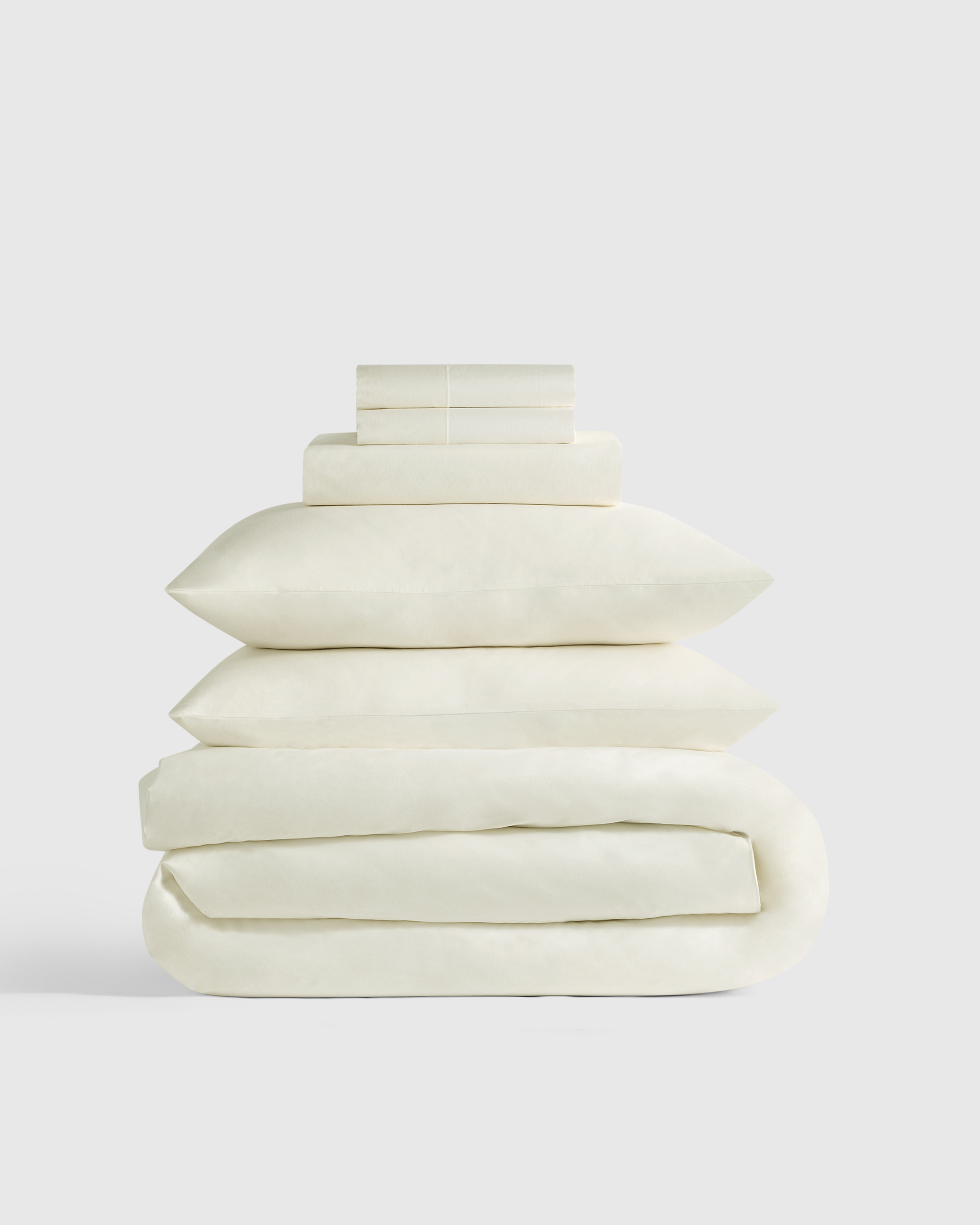 Ivory Organic Crisp & Smooth Cotton Deluxe Bedding Bundle