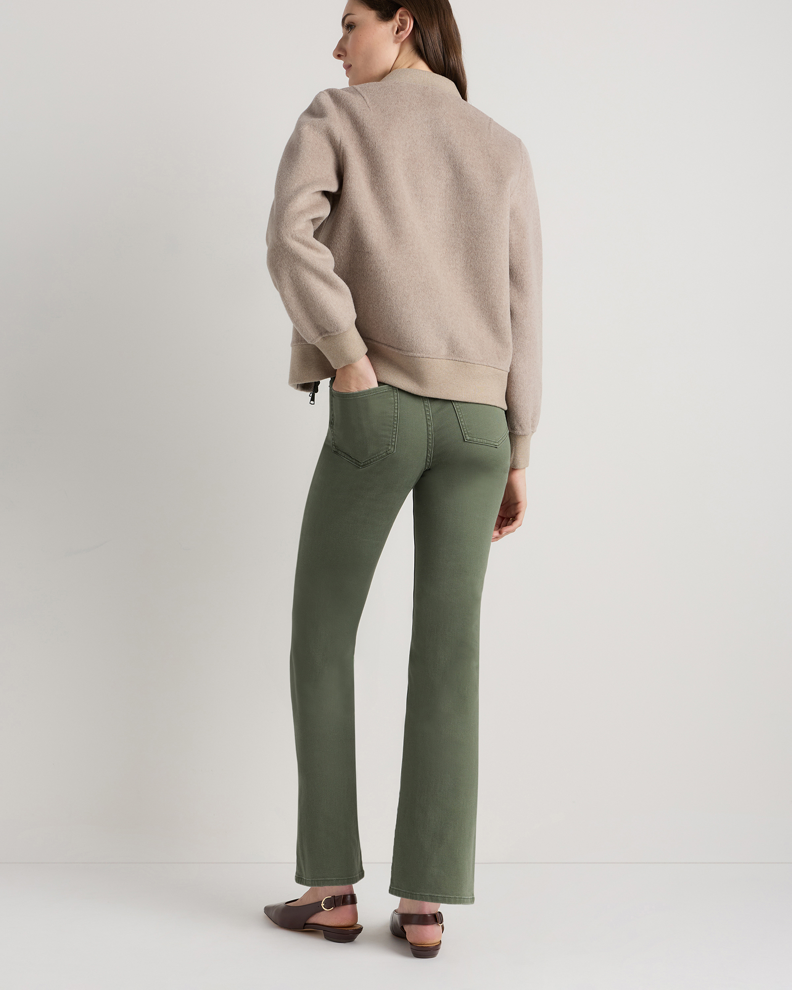 Jean Femme Lee Relaxed Straight - Taille 31, Jambe 30, Vert Délavé, Occasion Très Bon état