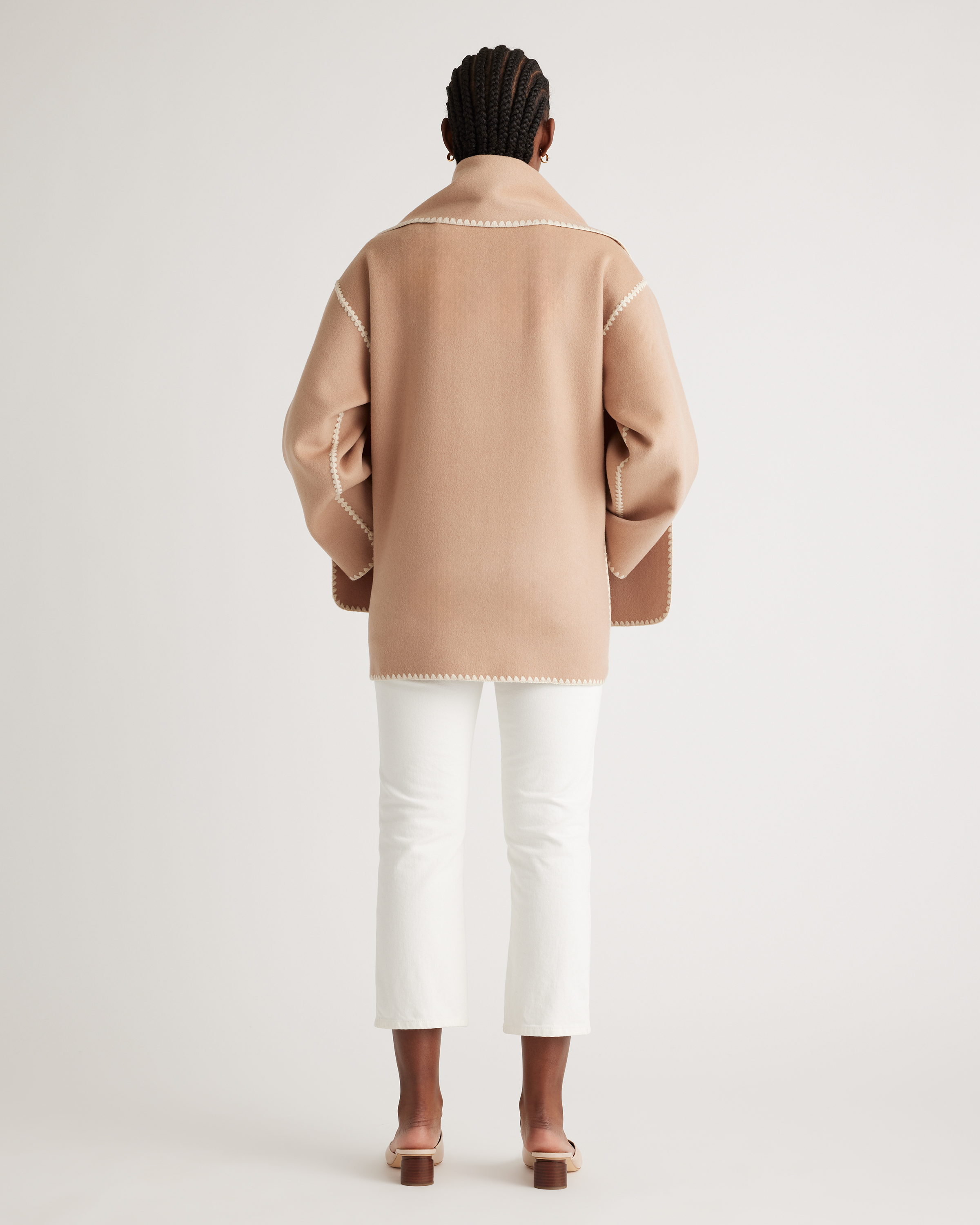 半額以下【todayful】Merino wool overcoat 36 Italian Wool Strong Shoulder Anti Fit Maxi Coat | Karen Millen