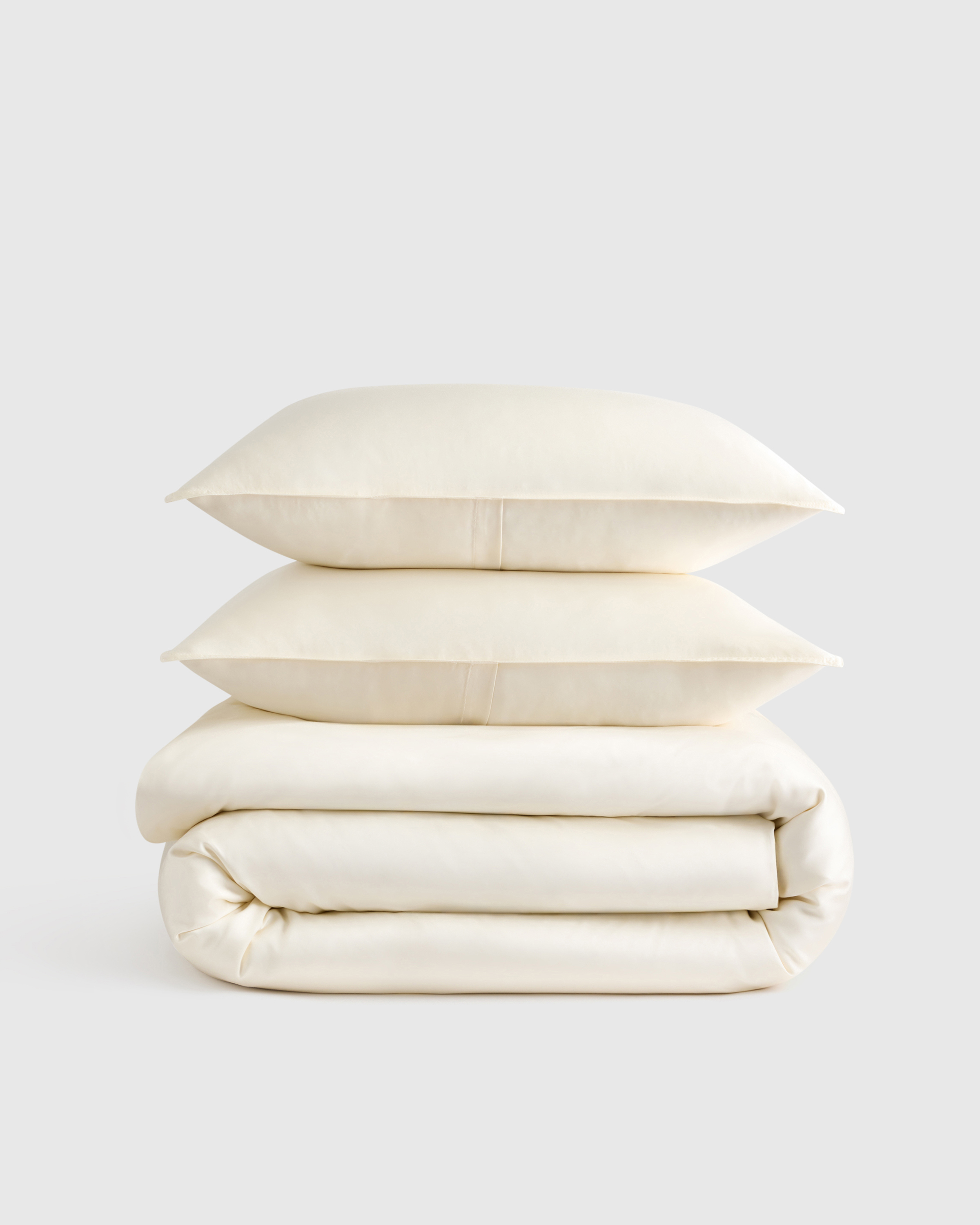 Ivory Bamboo Duvet Cover Set