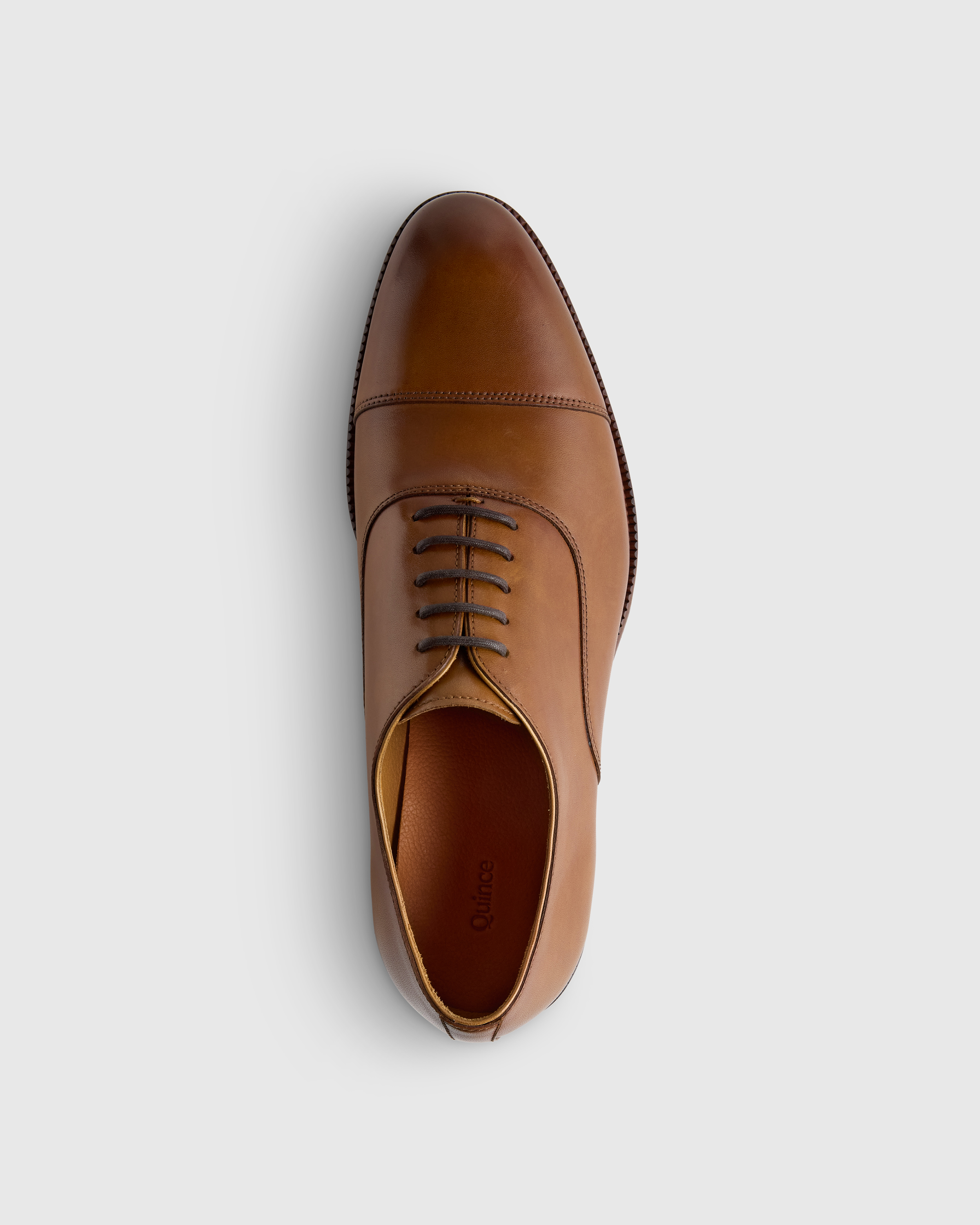 oxford tobacco Italian Leather Cap Toe Oxford in Tobacco