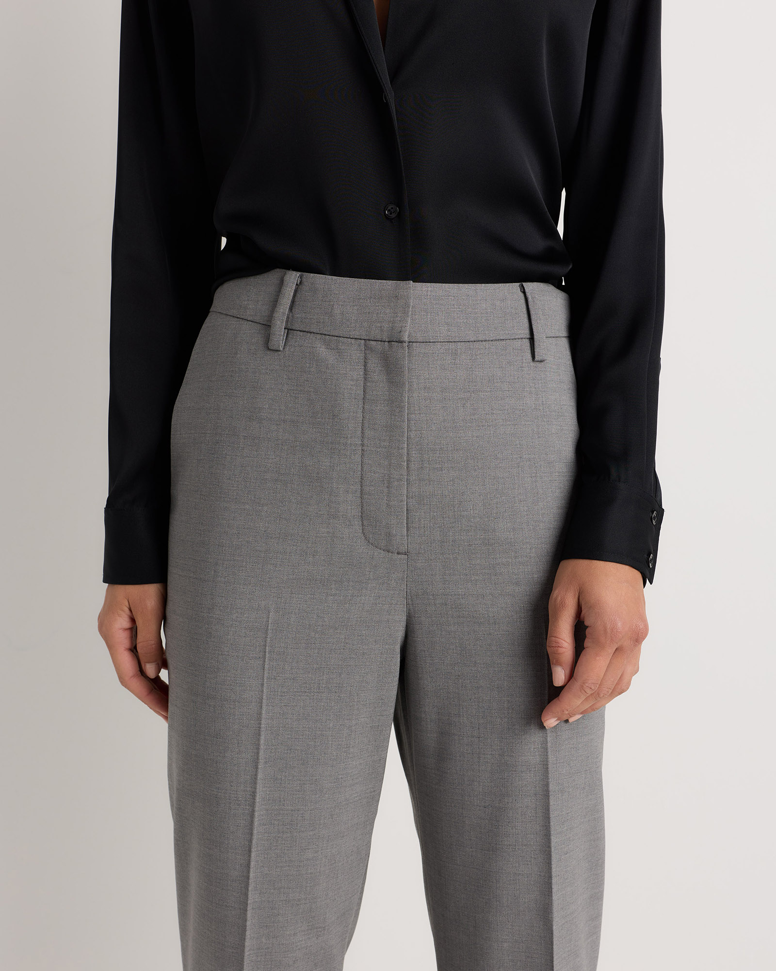 Italian Wool Straight Leg Pants