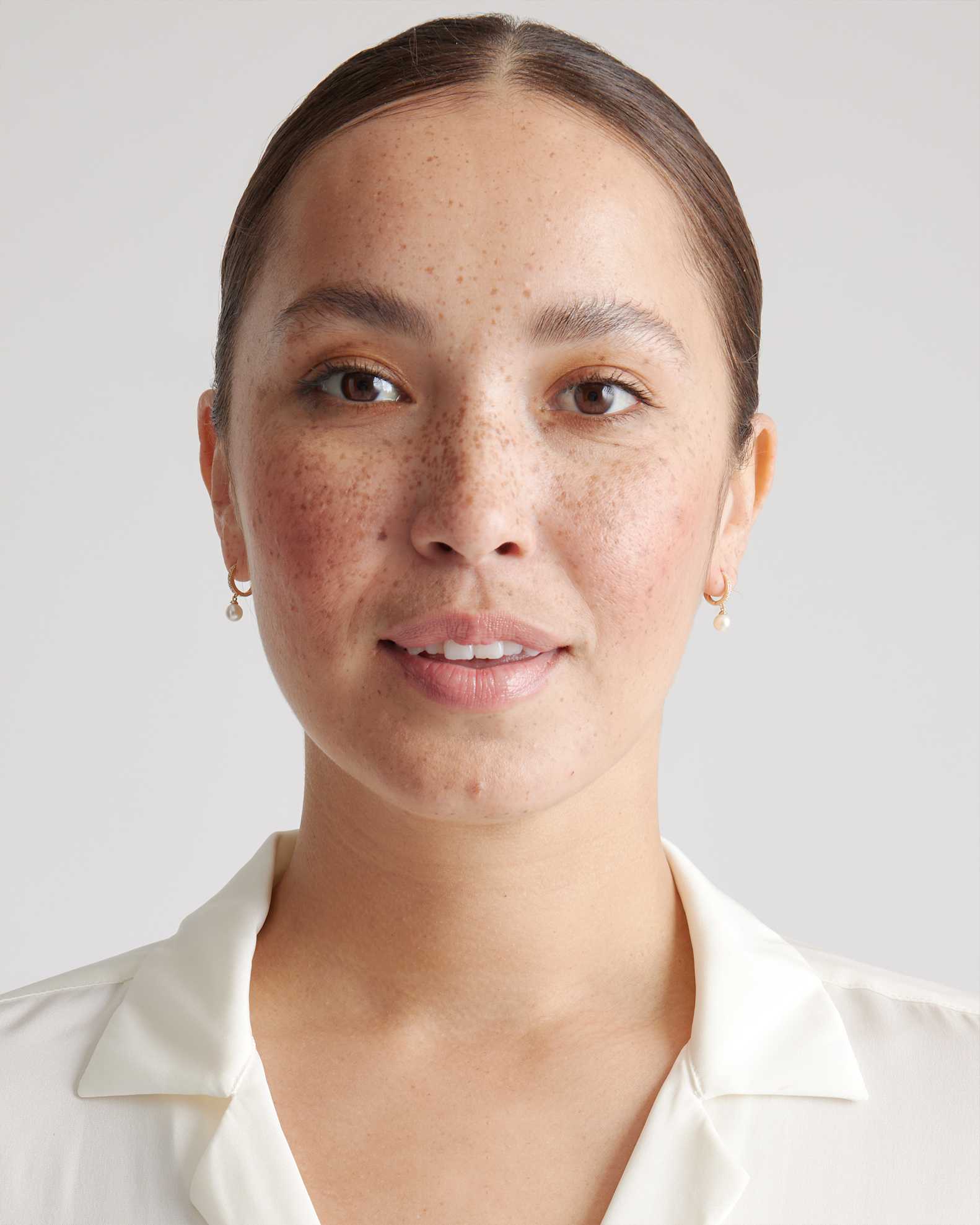 14K Gold Pearl Drop Earrings