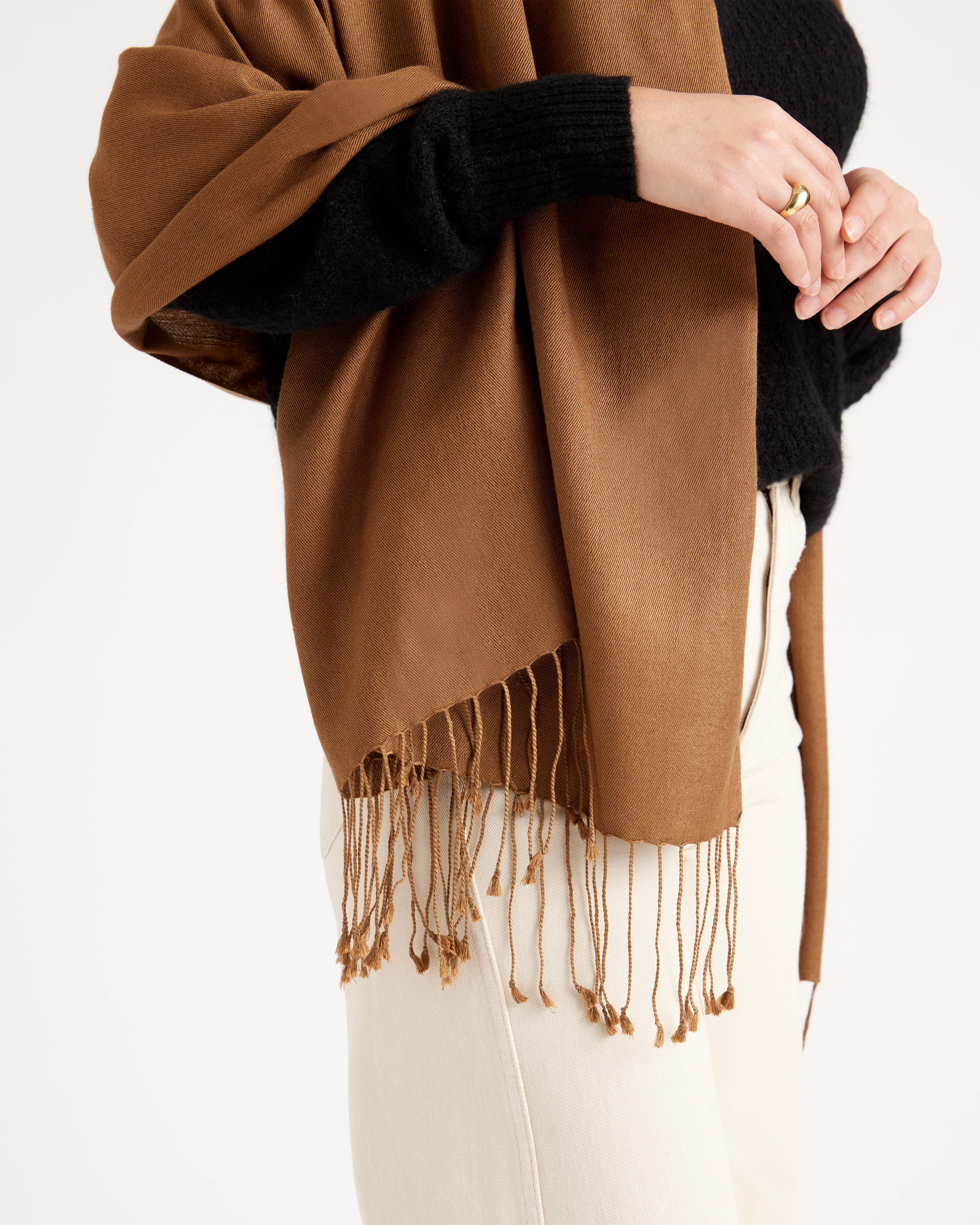 Arts＆Science Cashmere Fringe Shawl Arts＆Science Cashmere Fringe Shawl