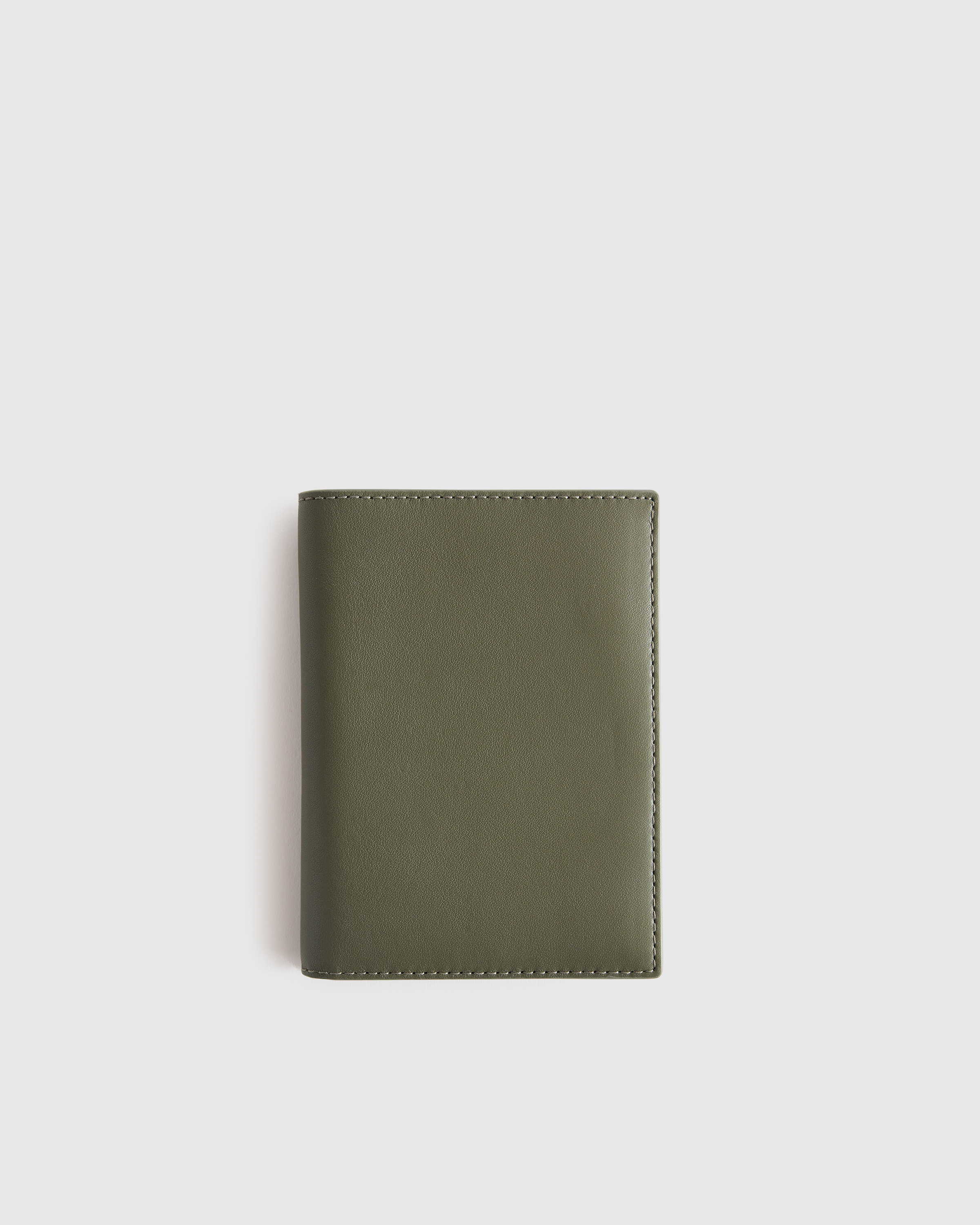 Nappa Leather RFID Blocking Passport Holder in Olive