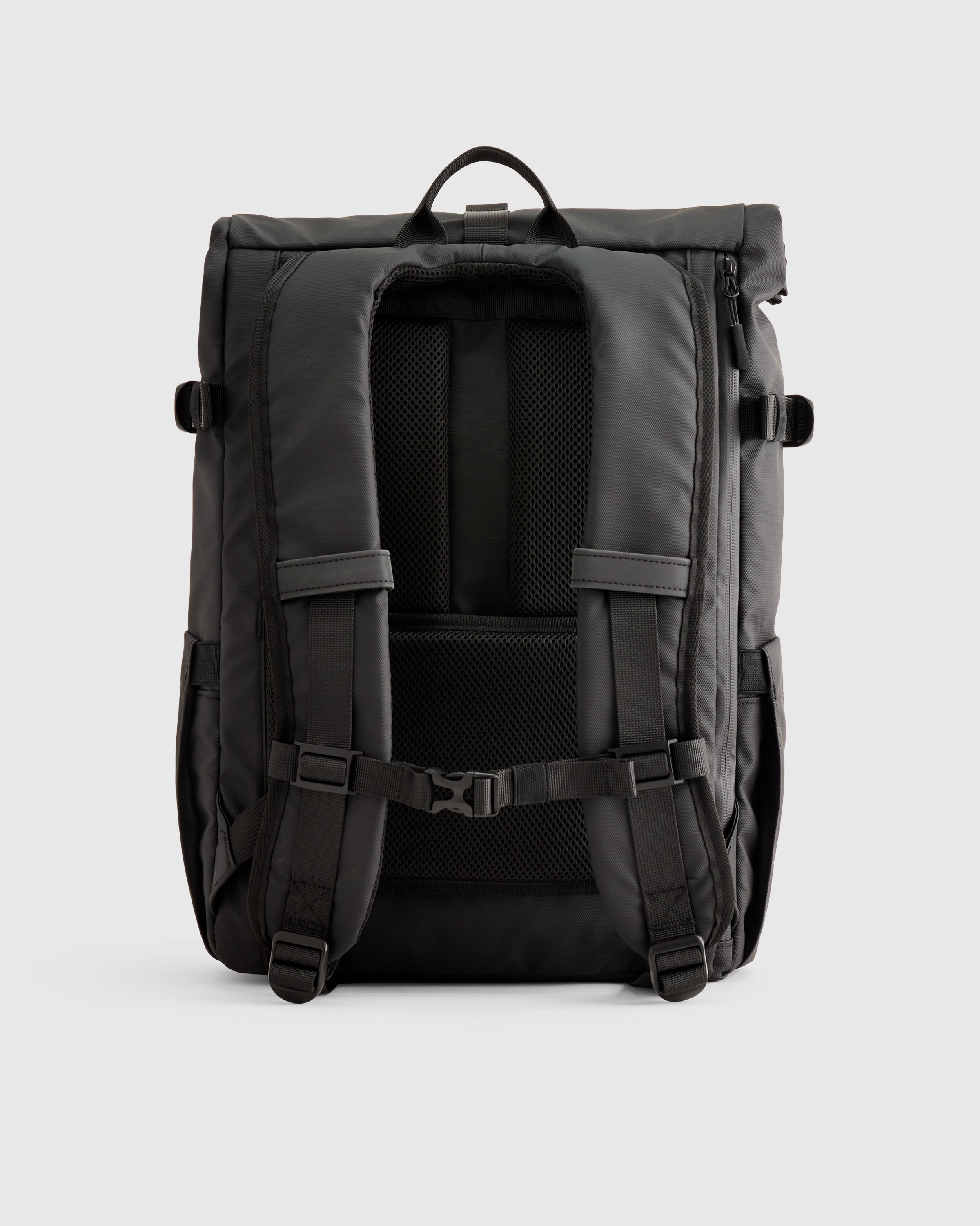 Men's Weatherproof Roll-Top Backpack in Black, Recycled Polyester by Quince