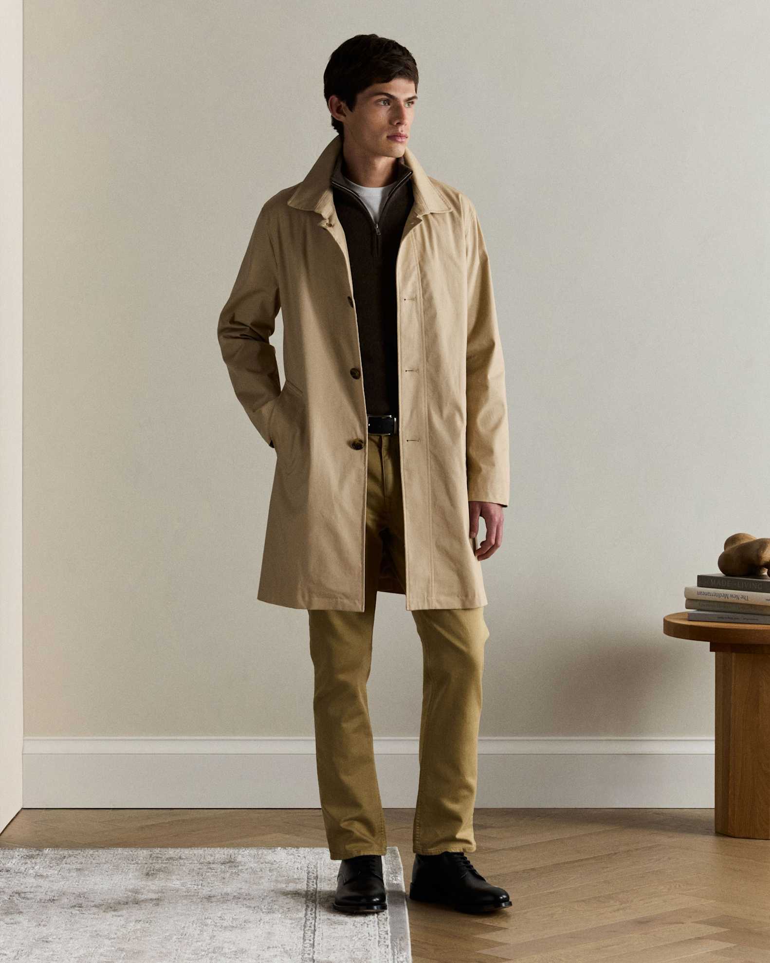 Men's Comfort Stretch Trench Coat